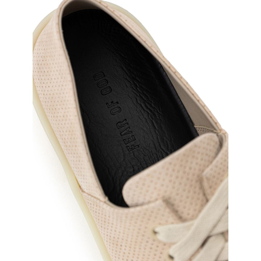 Beige Leather Sneaker - ventzia