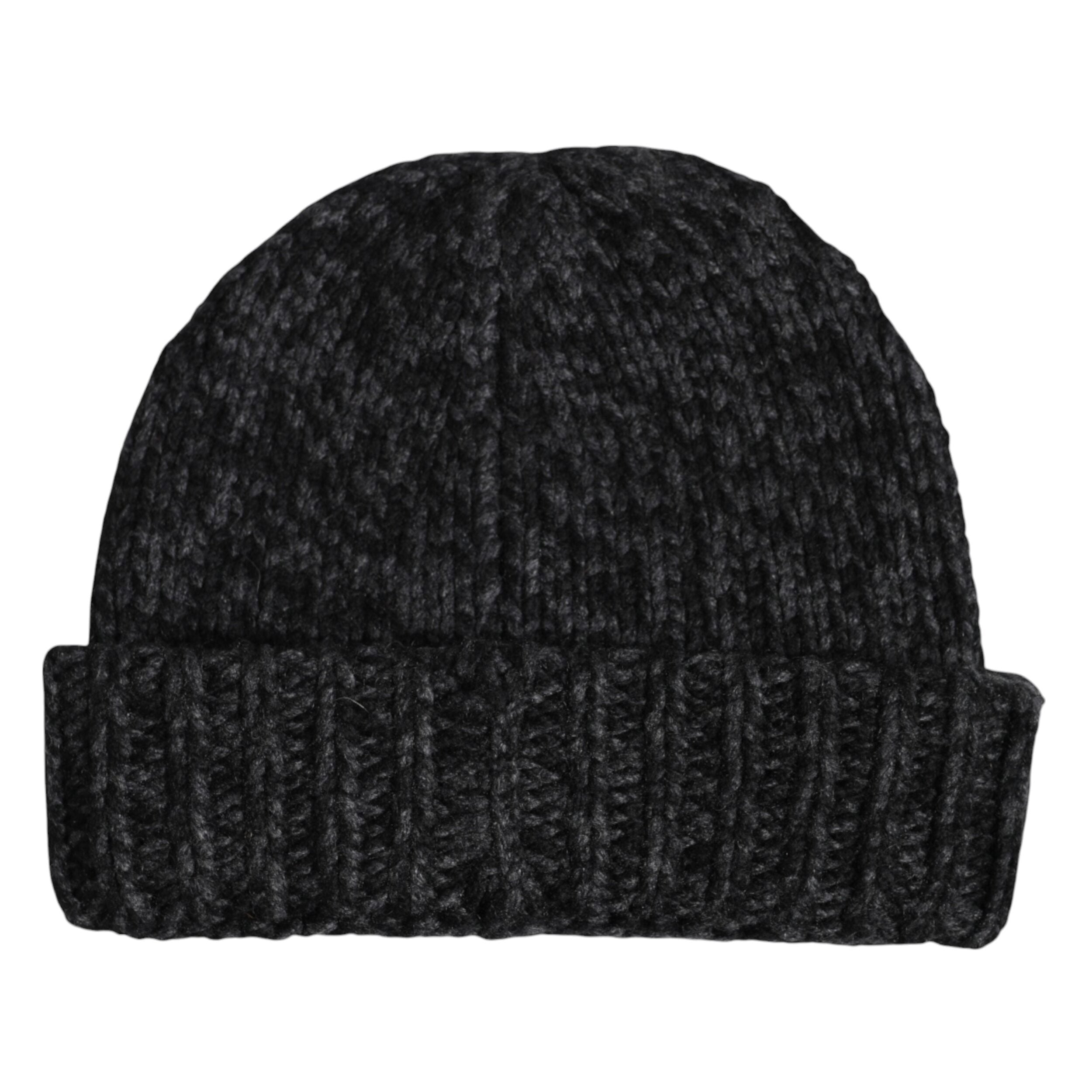 Gray Cashmere Knitted Winter Beanie Hat - ventzia