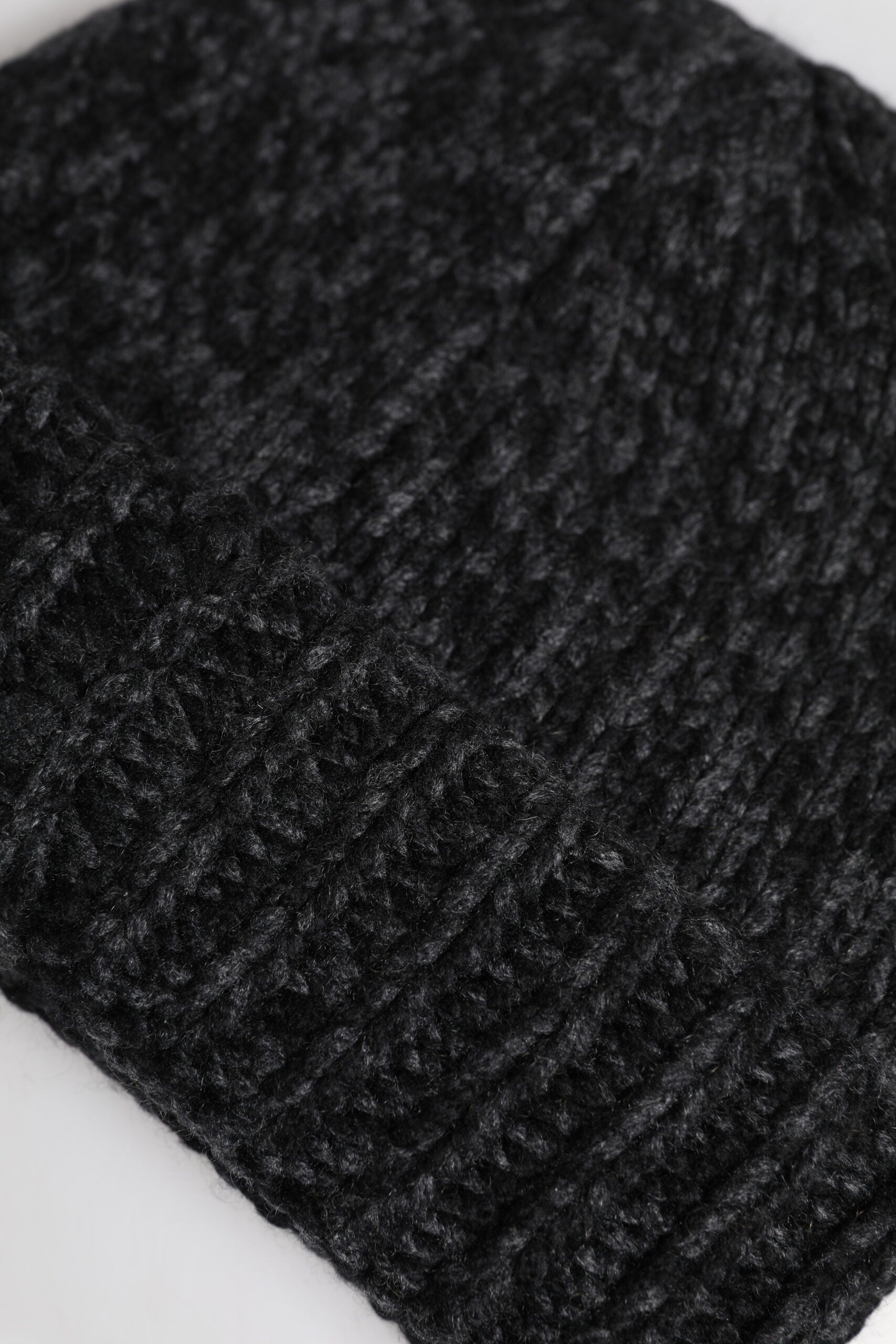 Gray Cashmere Knitted Winter Beanie Hat - ventzia