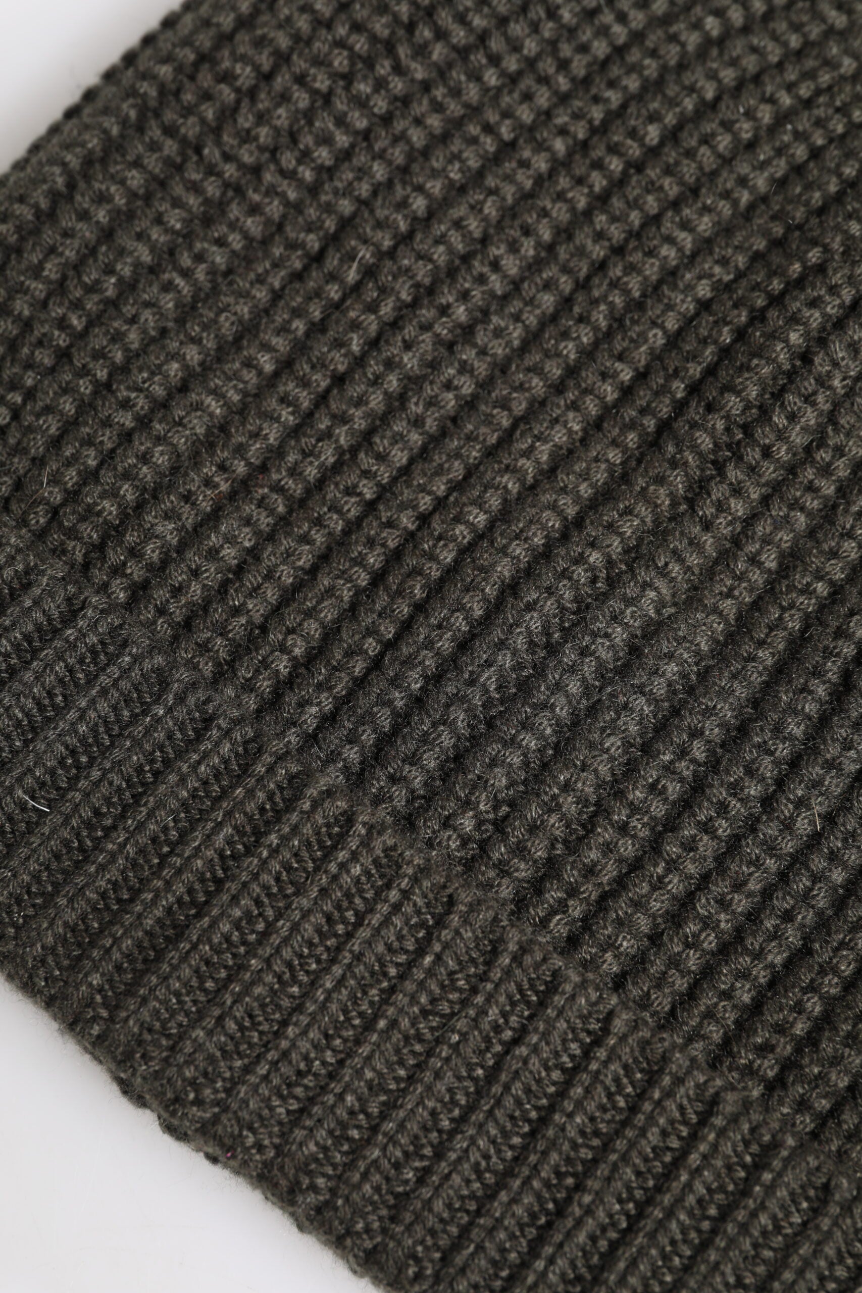 Dark Gray Cashmere Knit Winter Beanie Hat - ventzia