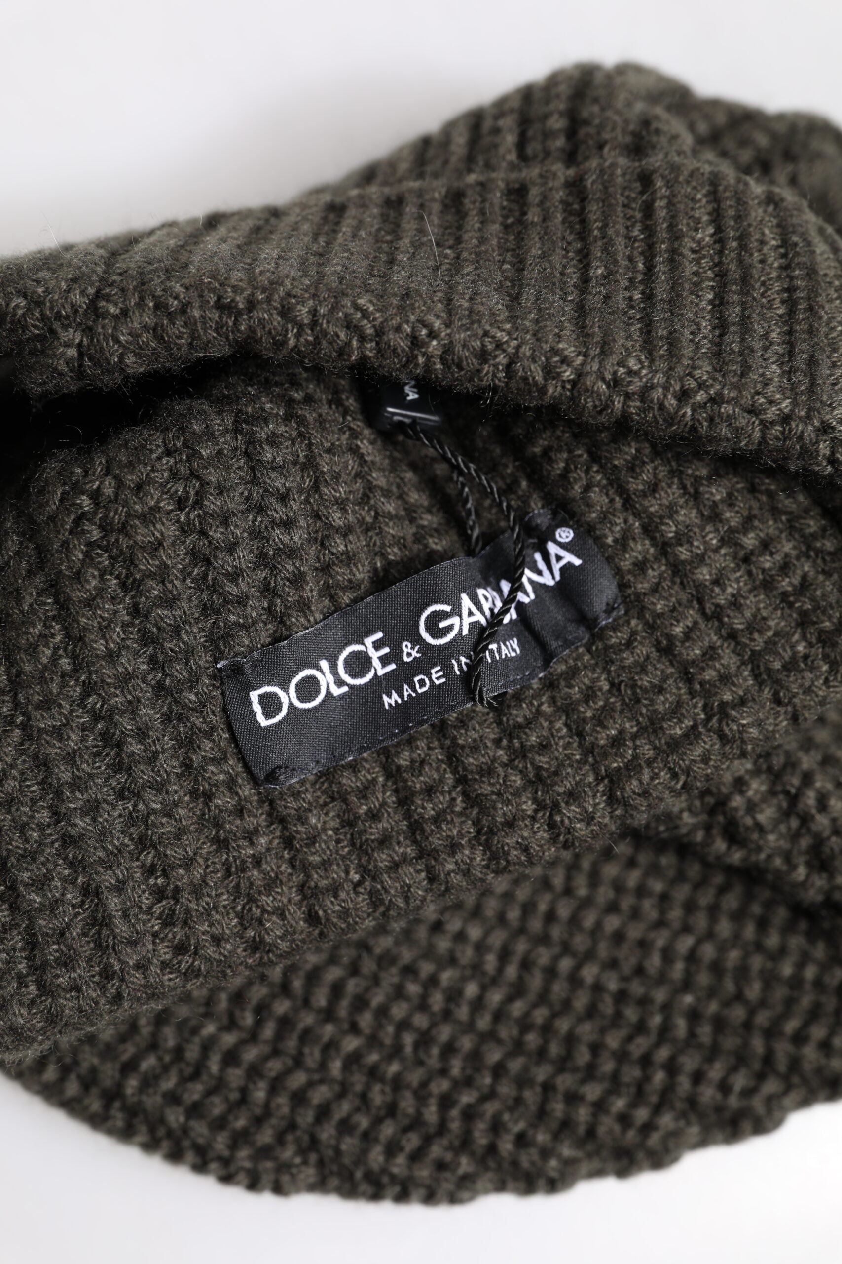 Dark Gray Cashmere Knit Winter Beanie Hat - ventzia