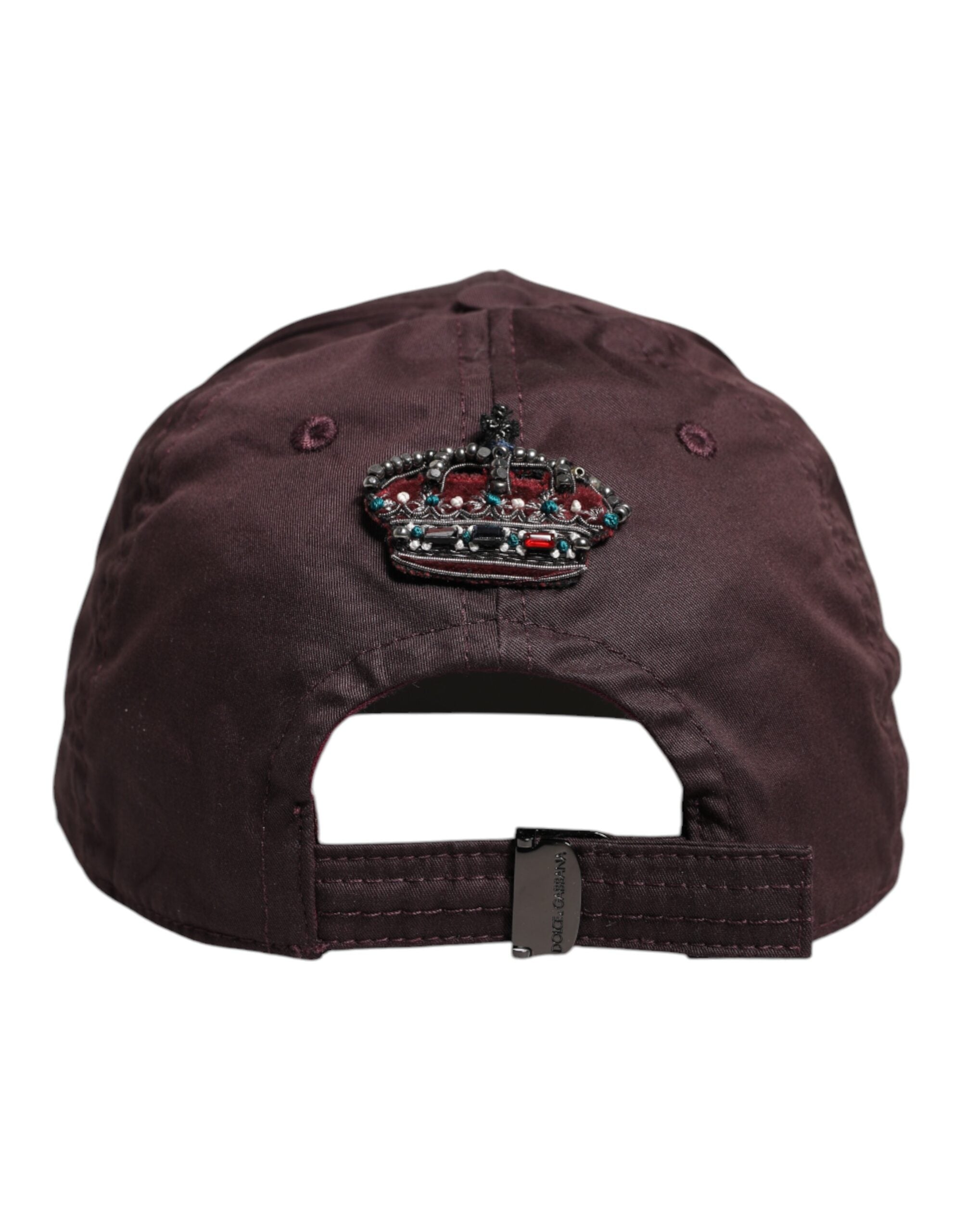 Brown Cotton DG Crown 6 Panels Baseball Cap - ventzia