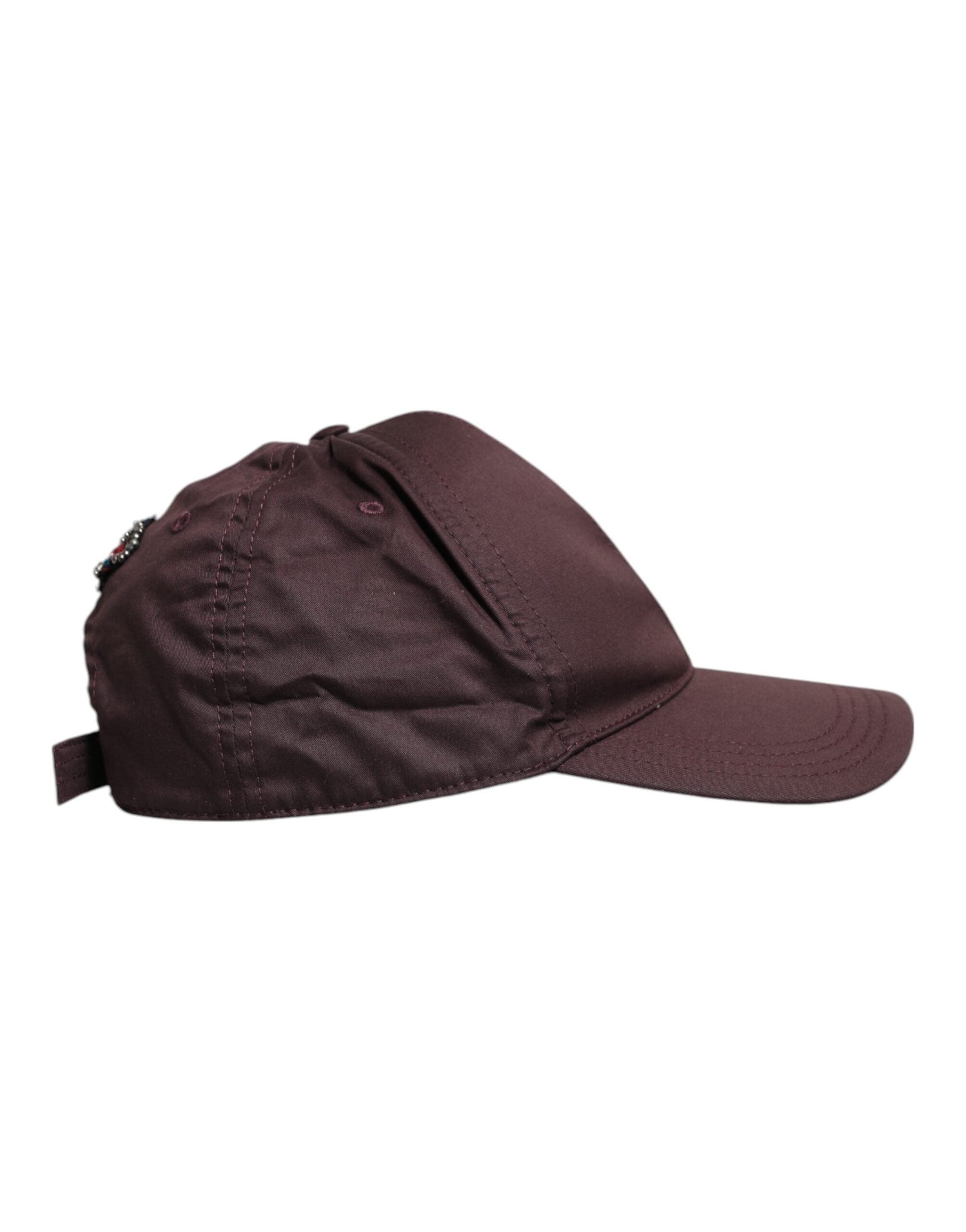 Brown Cotton DG Crown 6 Panels Baseball Cap - ventzia