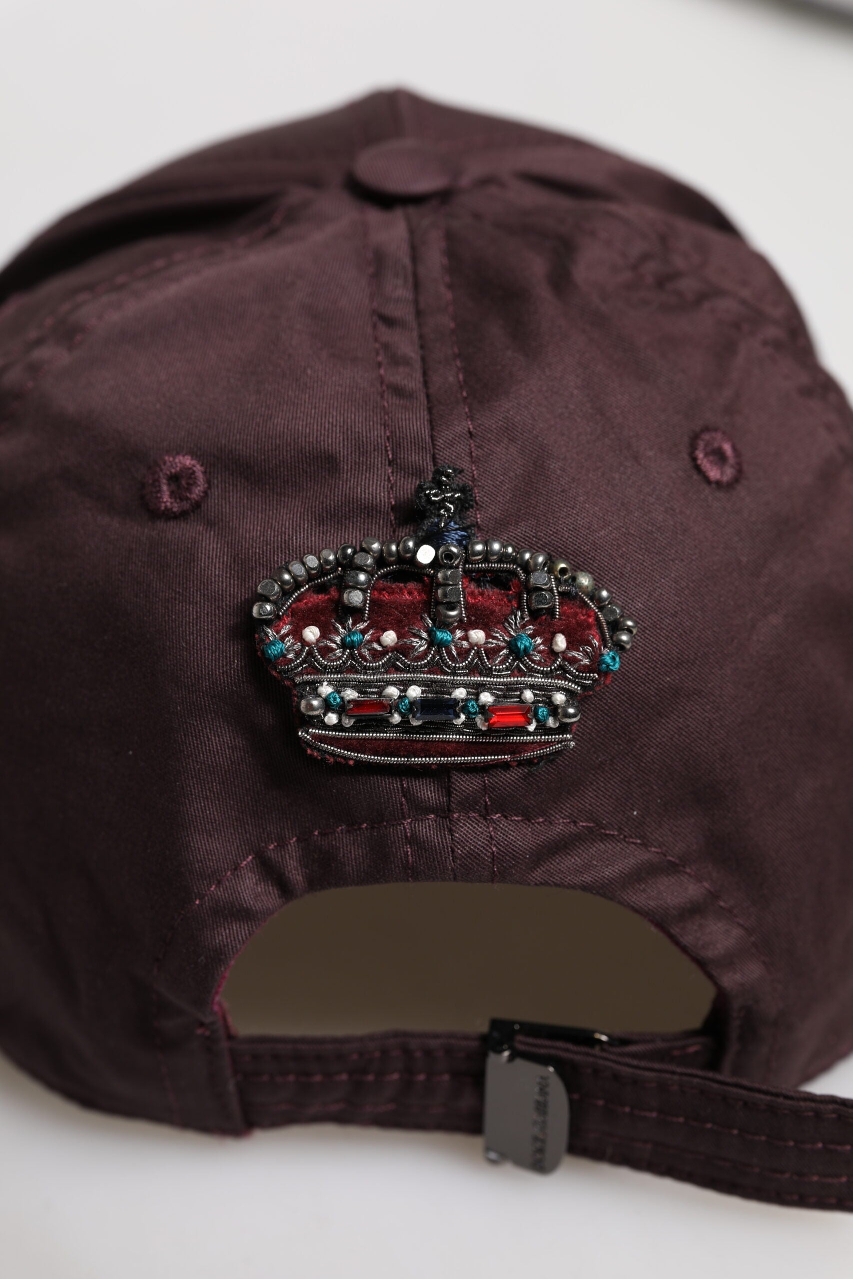 Brown Cotton DG Crown 6 Panels Baseball Cap - ventzia