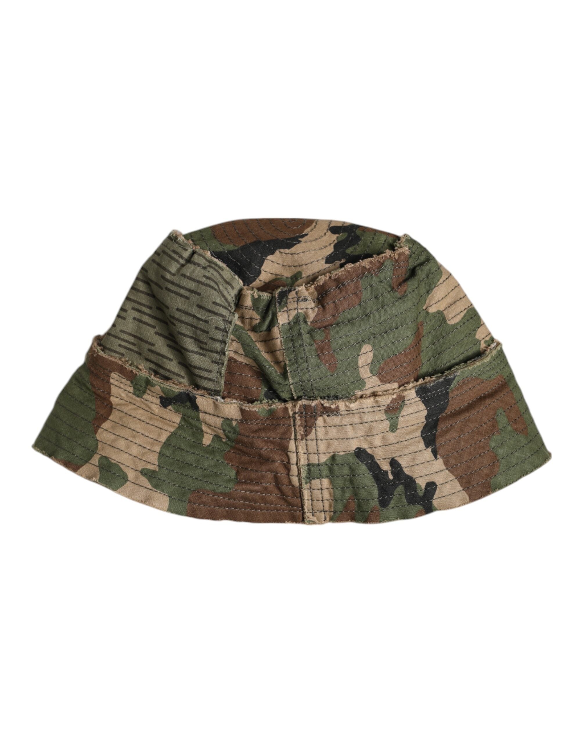Multicolor Leopard Embellish Wide Brim Bucket Hat - ventzia