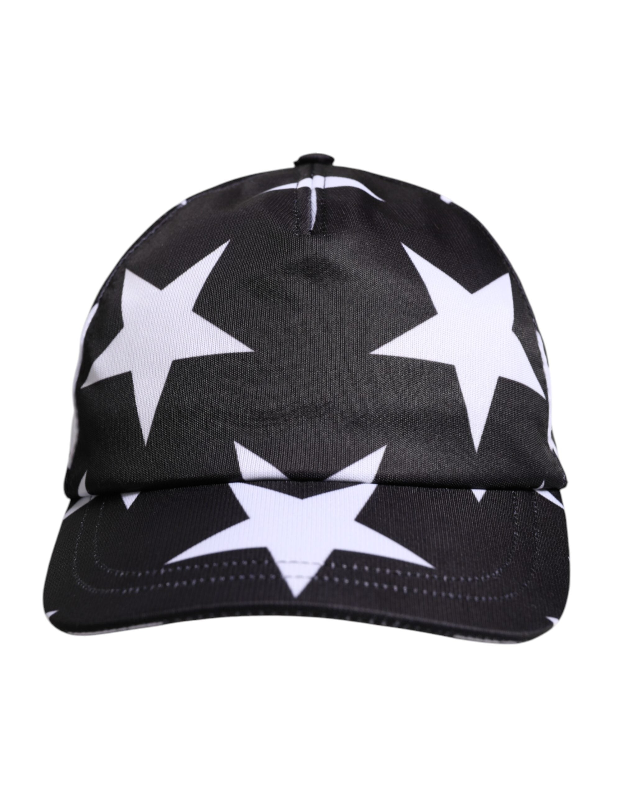 Black Star Print Polyester Baseball Cap - ventzia