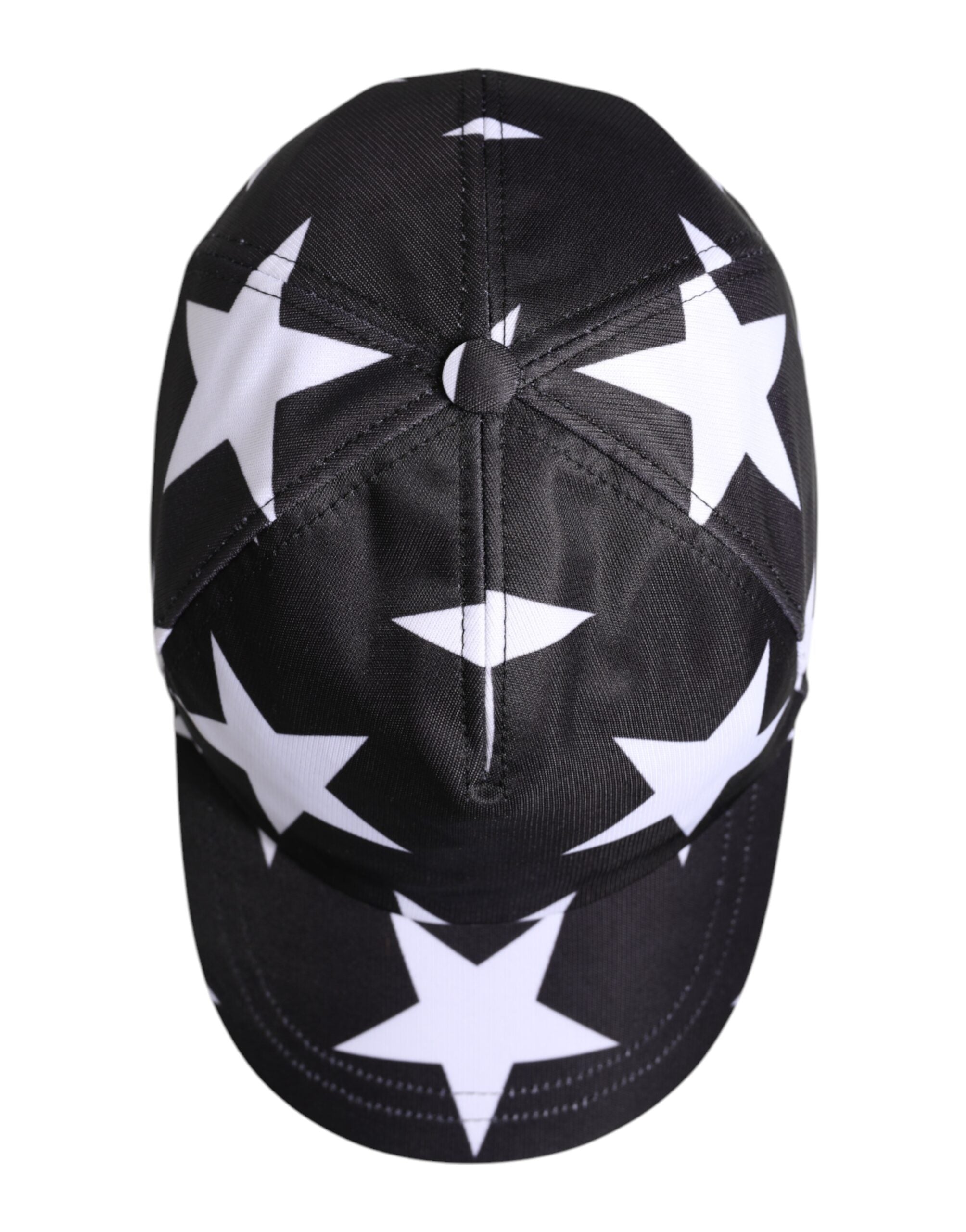 Black Star Print Polyester Baseball Cap - ventzia
