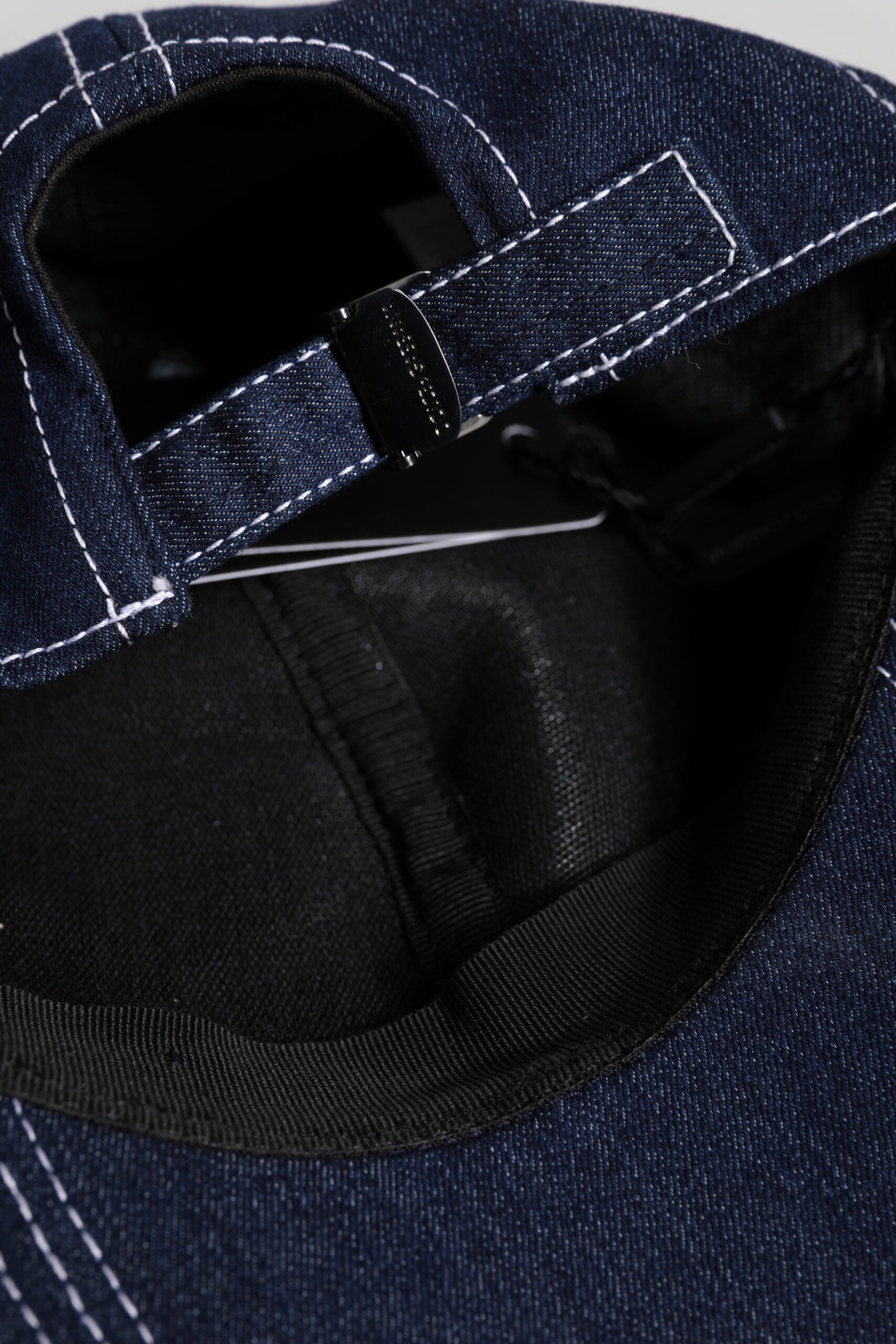 Blue Crystal Embellishment Baseball Cap - ventzia