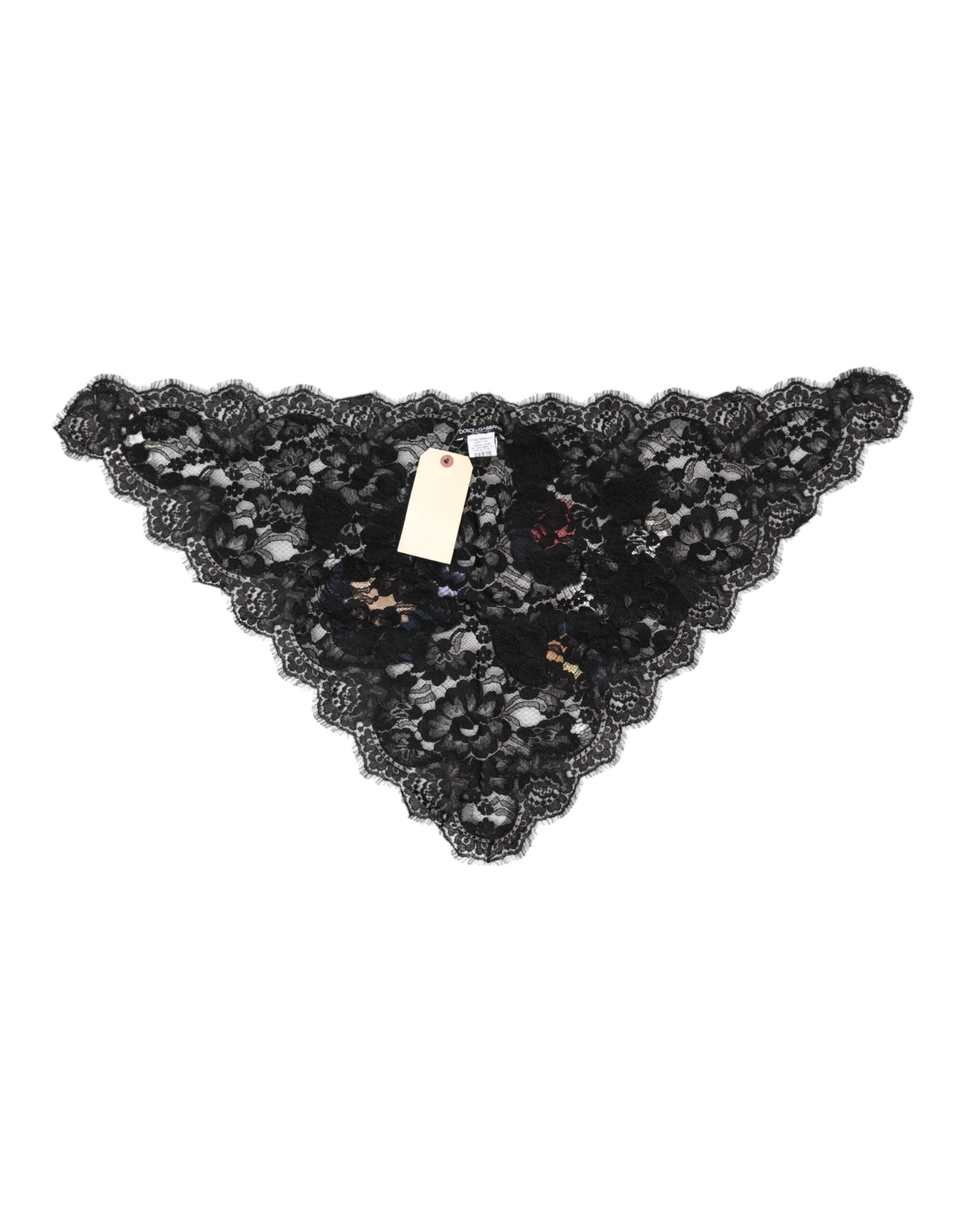 Black Lace Floral Applique Cotton Veil Hat - ventzia