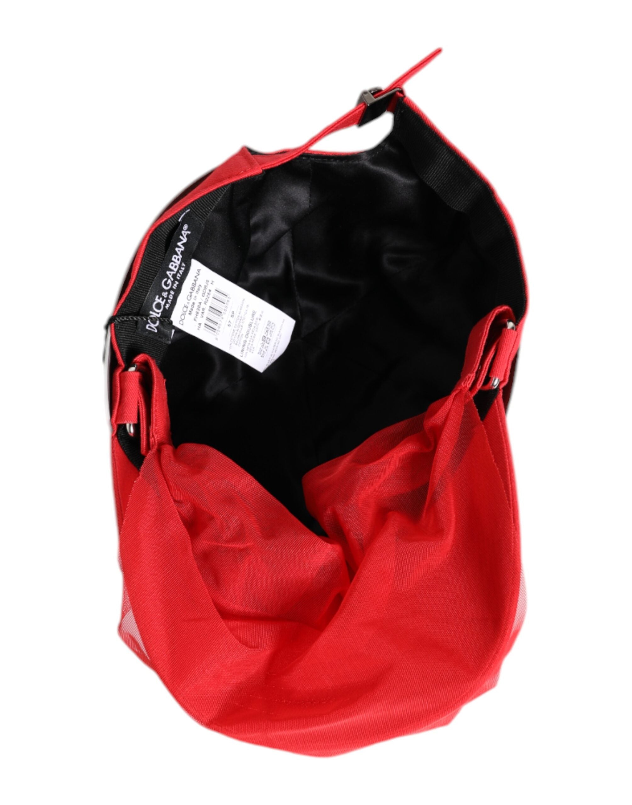 Red Cotton 6 Panels Women Baseball Cap - ventzia