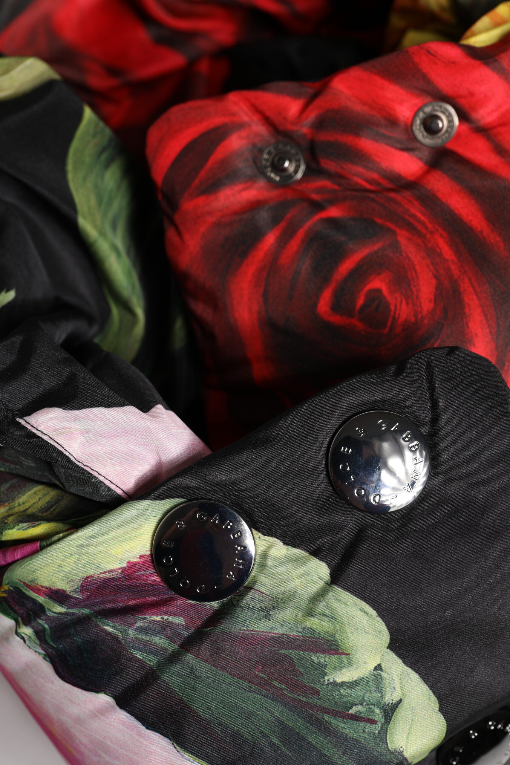 Black Floral Print Whole Head Wrap Hat - ventzia