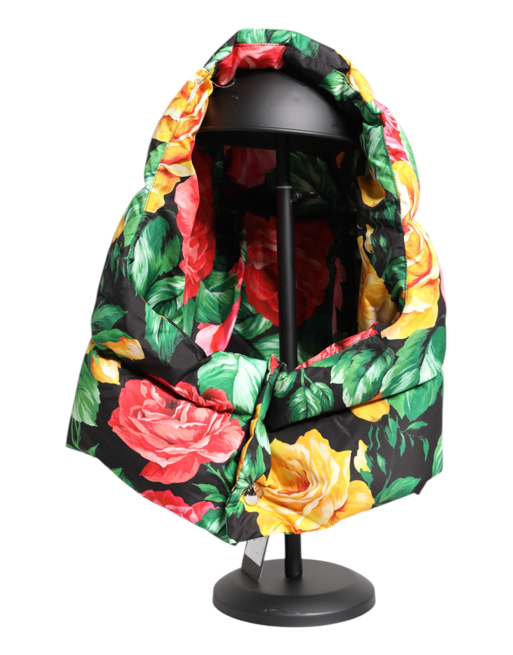 Multicolor Floral Print Whole Head Wrap Hat - ventzia