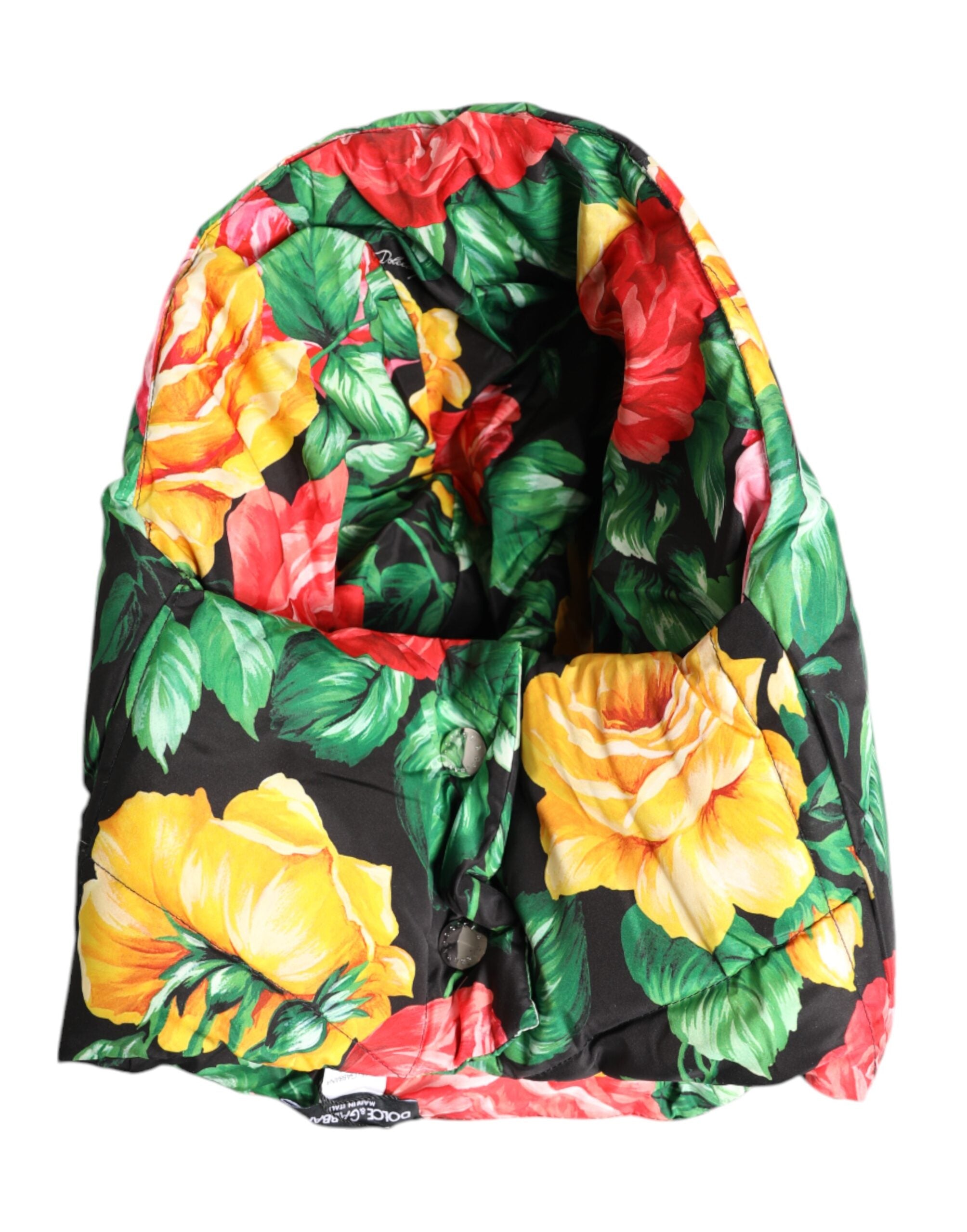 Multicolor Floral Print Whole Head Wrap Hat - ventzia