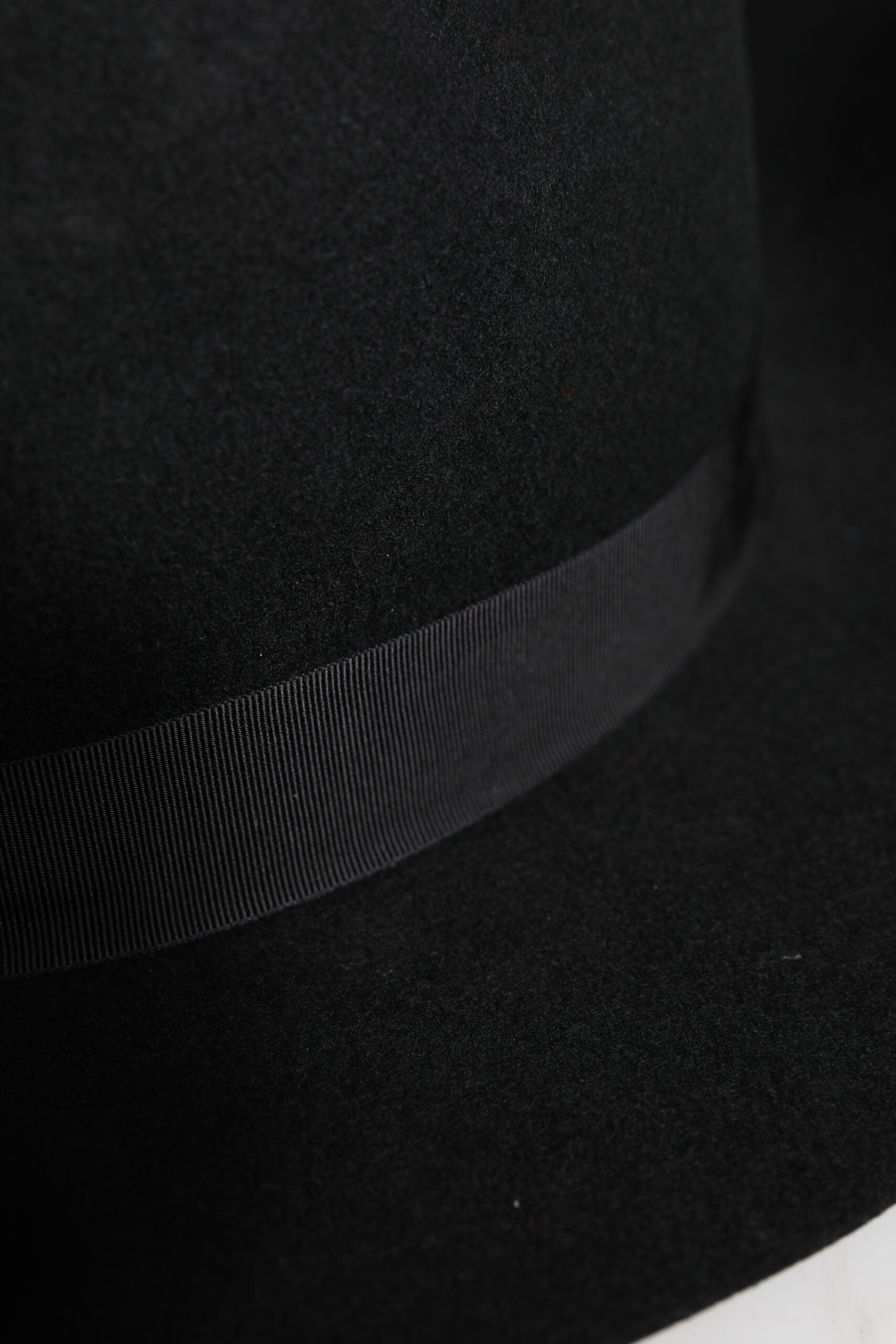 Black Wide Brim Trilby Fedora Hat - ventzia