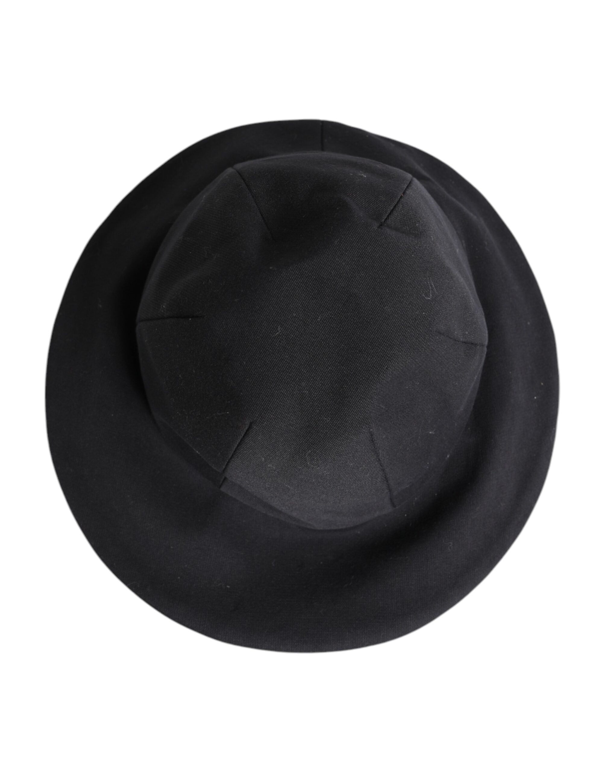 Black Cotton Wide Brim Bucket Hat - ventzia