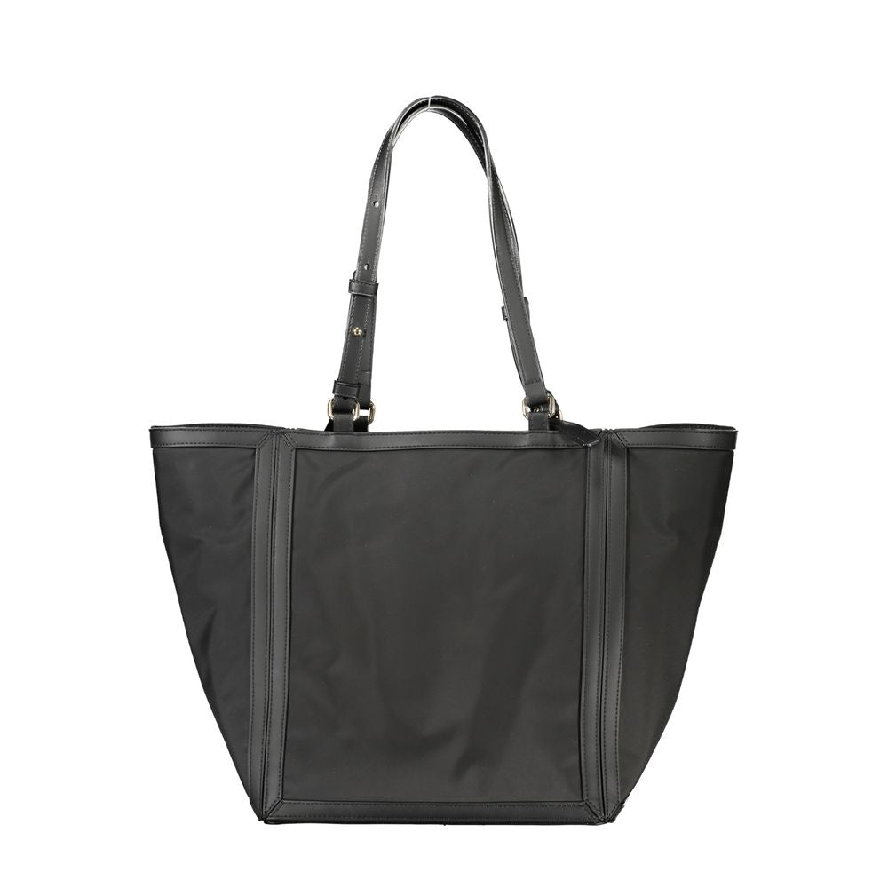 Black Polyester Women Handbag - ventzia