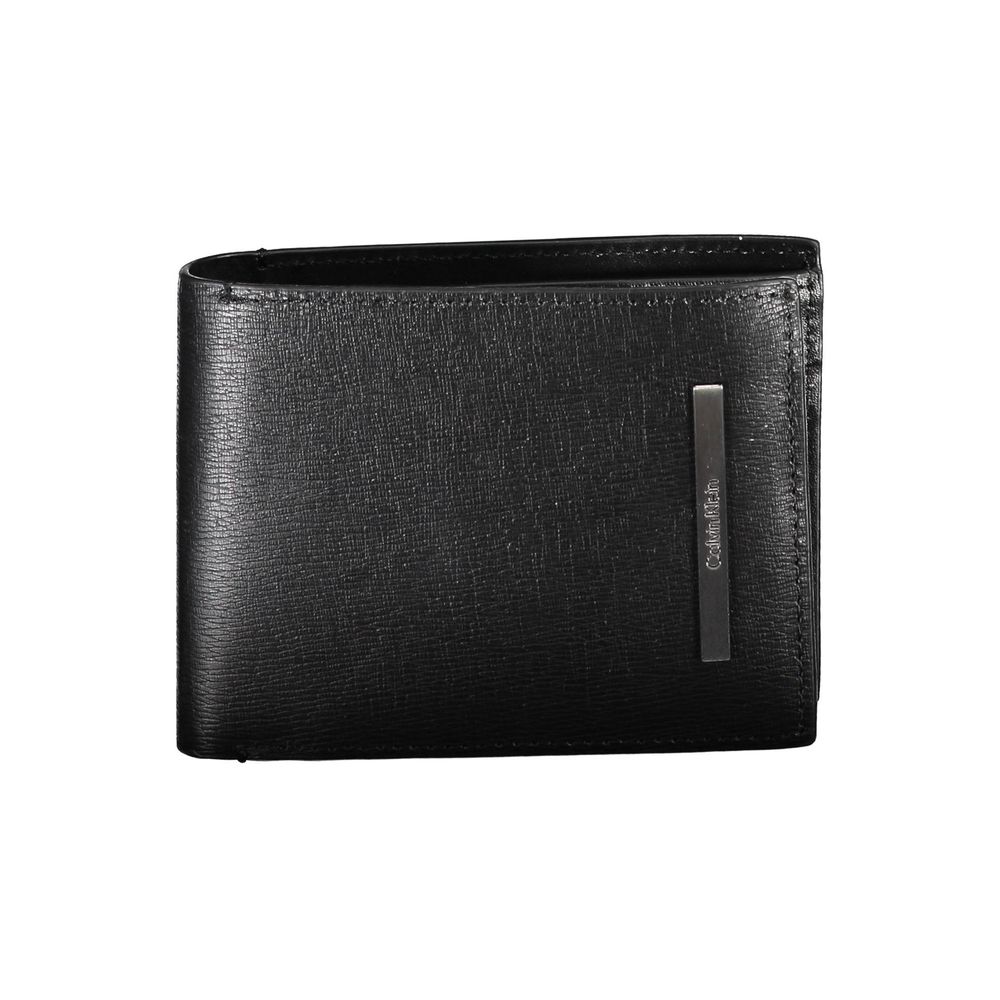 Black Eco-Leather Men Wallet - ventzia