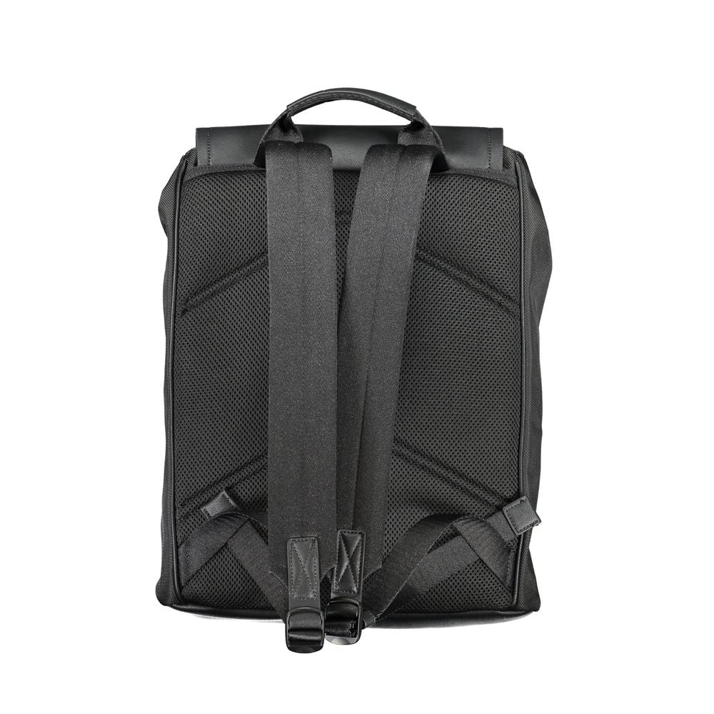 Black Polyester Backpack - ventzia