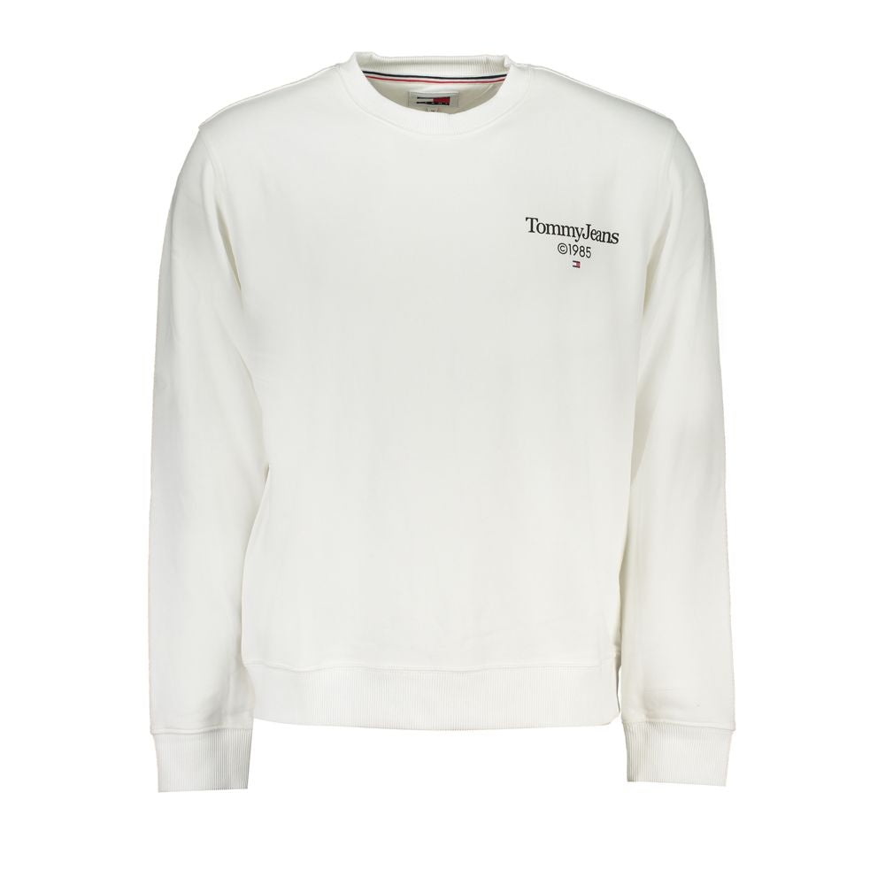 White Cotton Men's Sweatshirt - ventzia