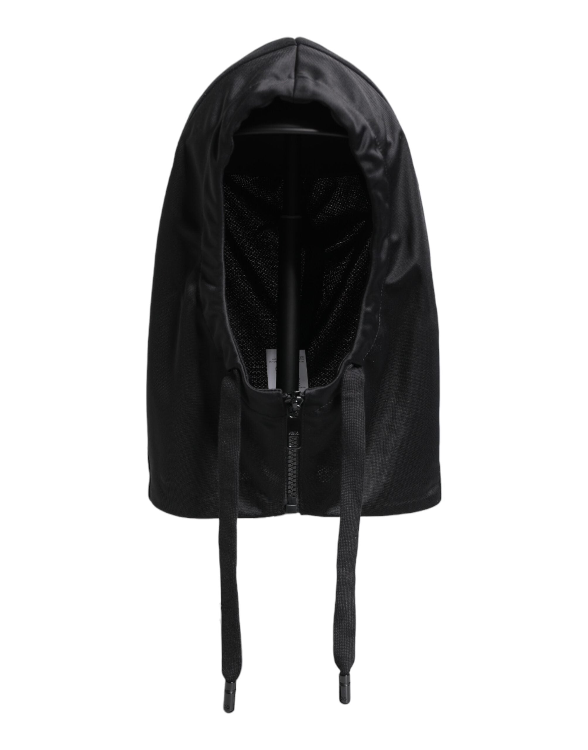 Black Polyester Whole Head Wrap Hat - ventzia