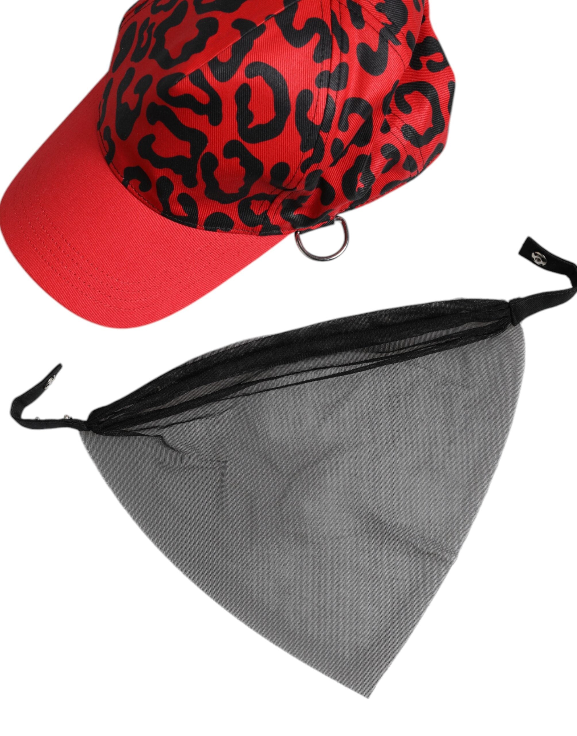 Red Cotton 6 Panels Women Baseball Cap - ventzia