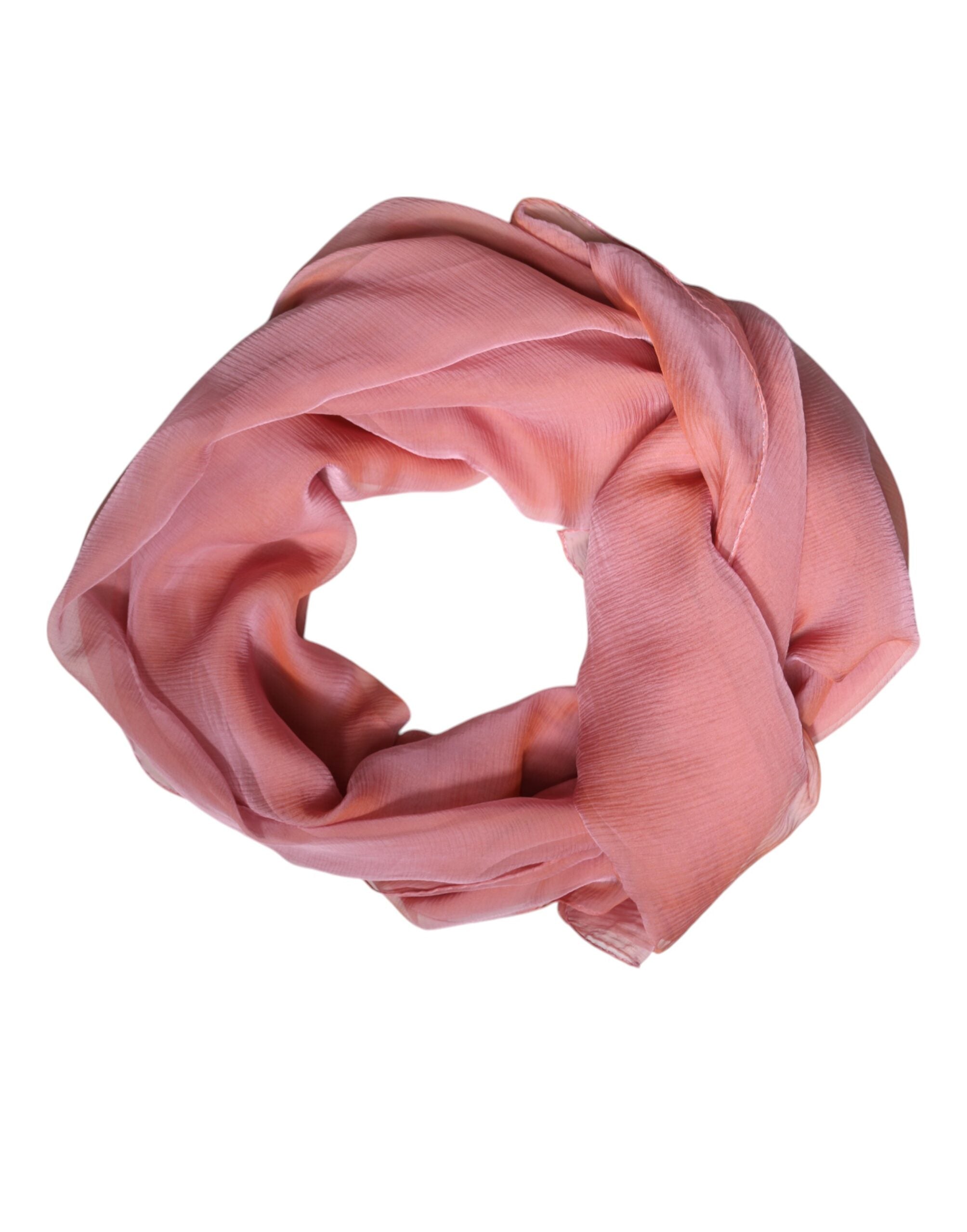 Pink Silk Rectangle Women Wrap Shawl Scarf - ventzia
