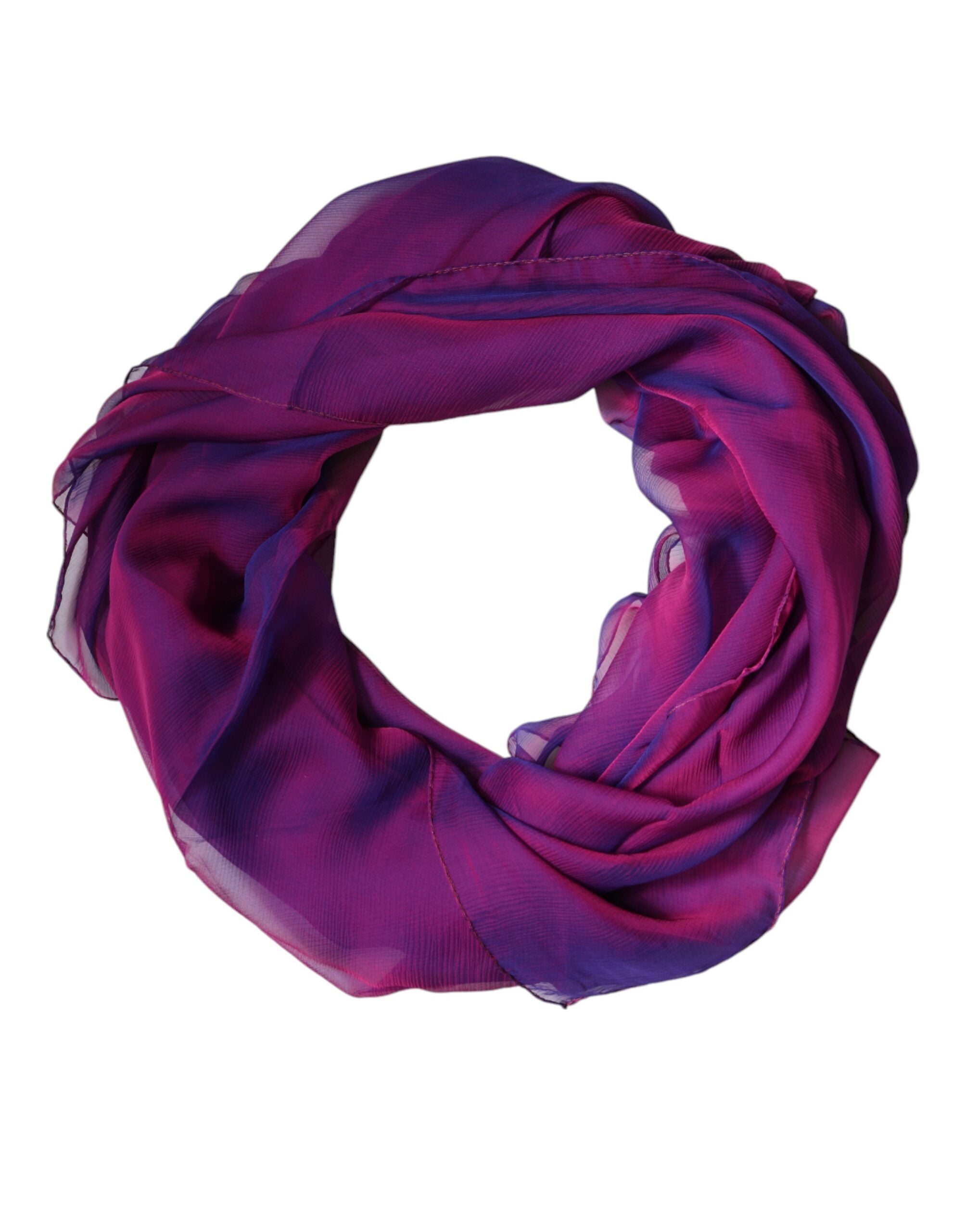 Purple Silk Rectangle Wrap Shawl Scarf - ventzia