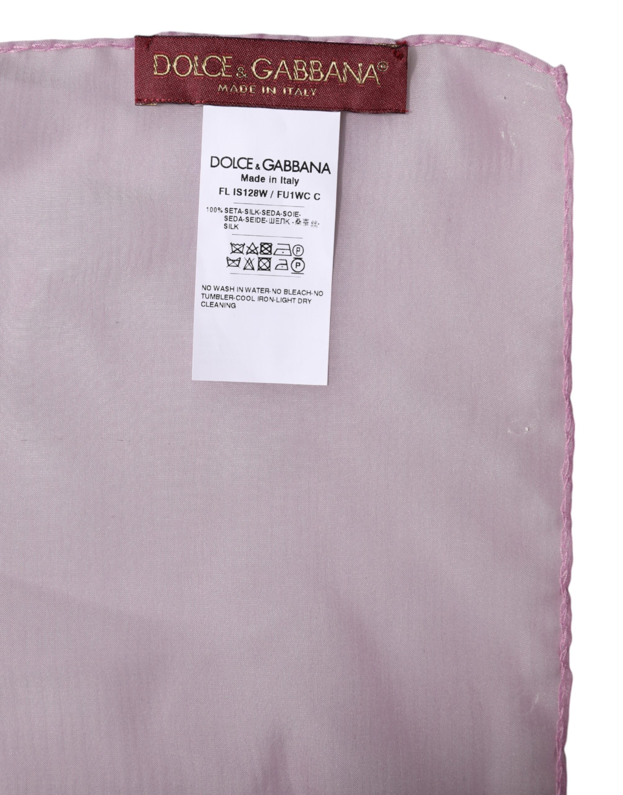 Pink Silk Rectangle Women Wrap Shawl Scarf - ventzia