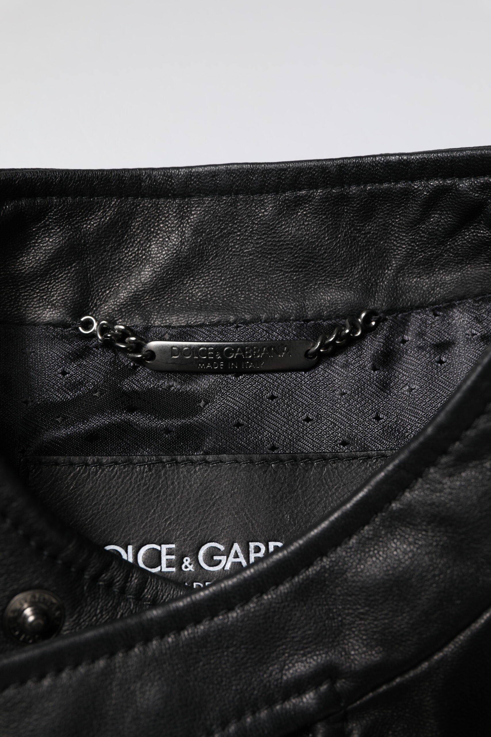 Black Sheep Leather Biker Full Zip Jacket - ventzia
