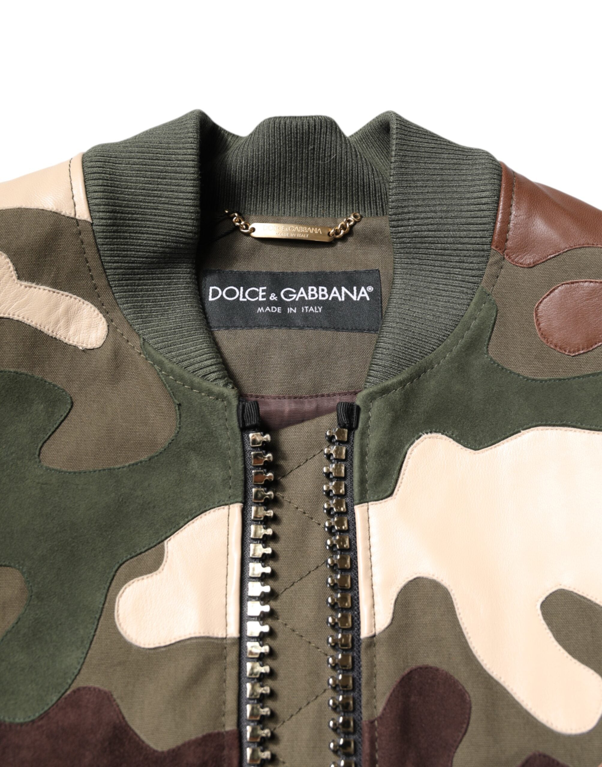 Multicolor Cotton Bomber Full Zip Jacket - ventzia
