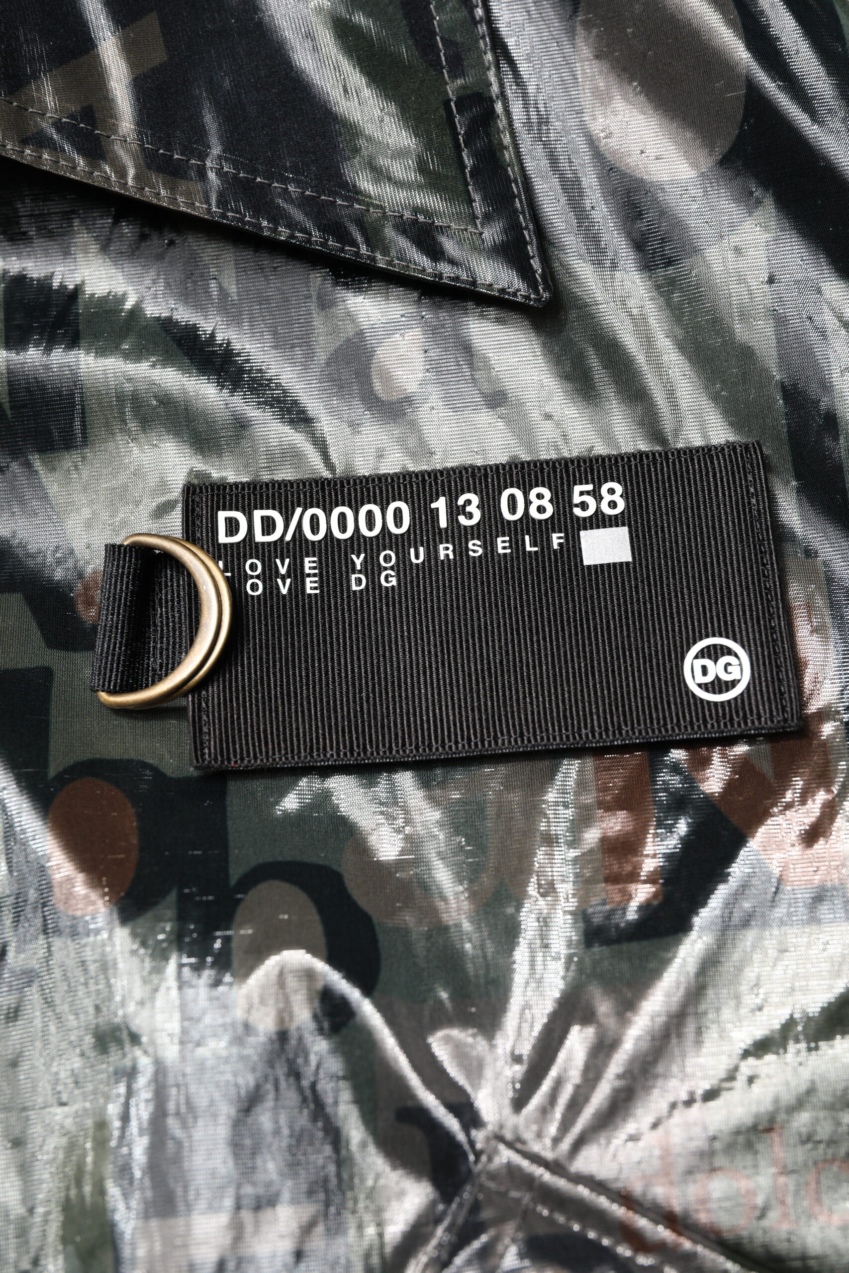 Green DG Logo Print Bomber Full Zip Jacket - ventzia