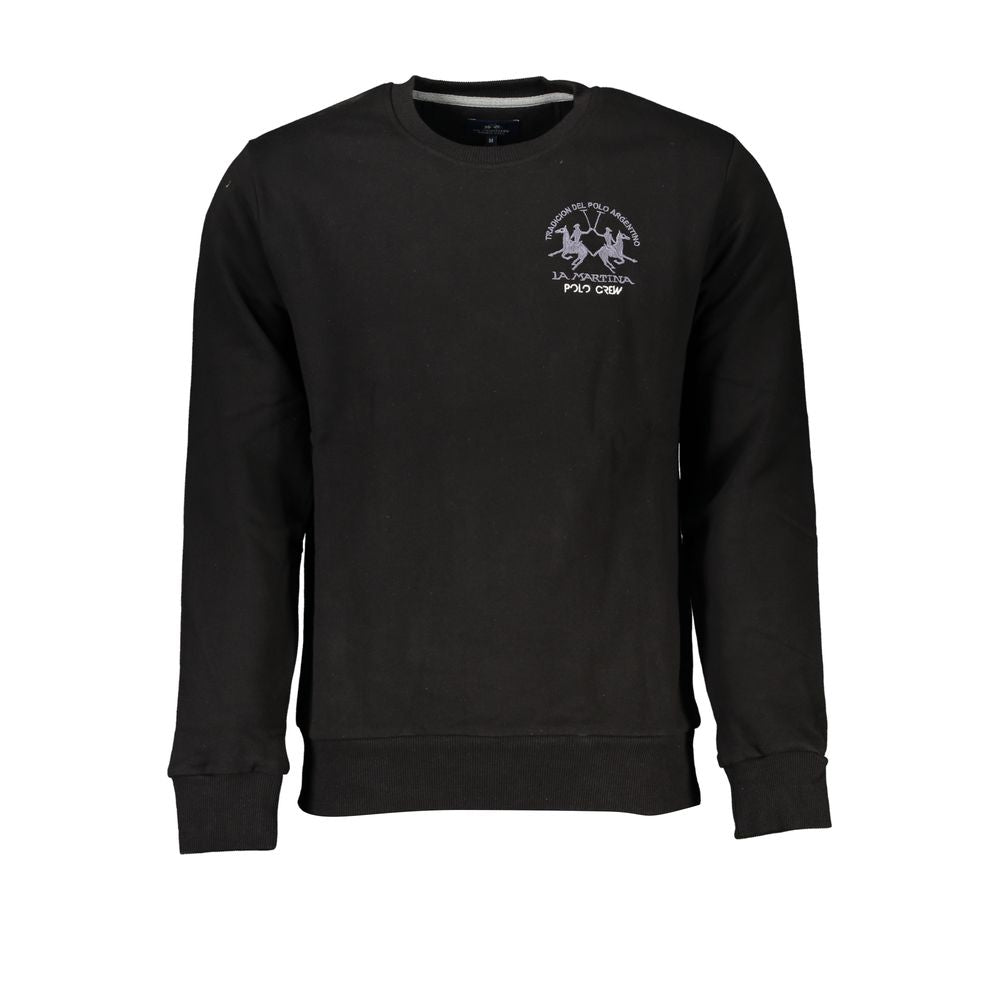 Black Cotton Men Sweater - ventzia