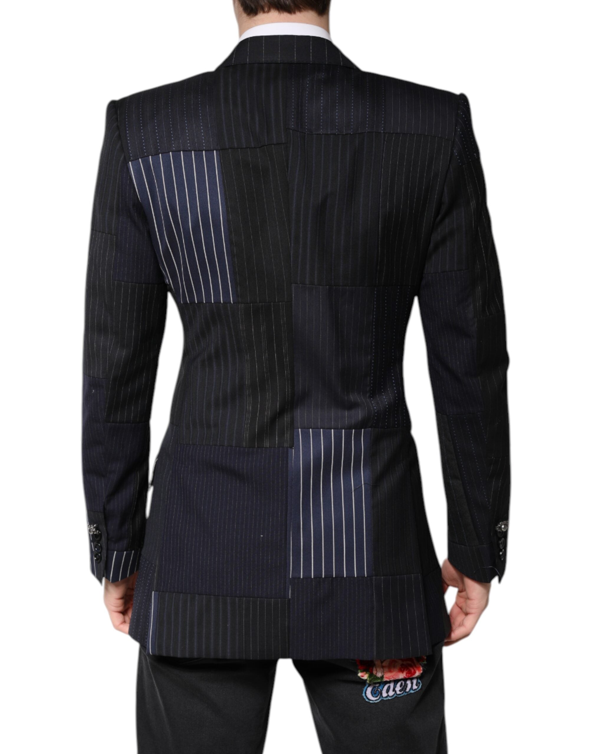 Multicolor Patchwork Jacket Coat Suit Blazer - ventzia