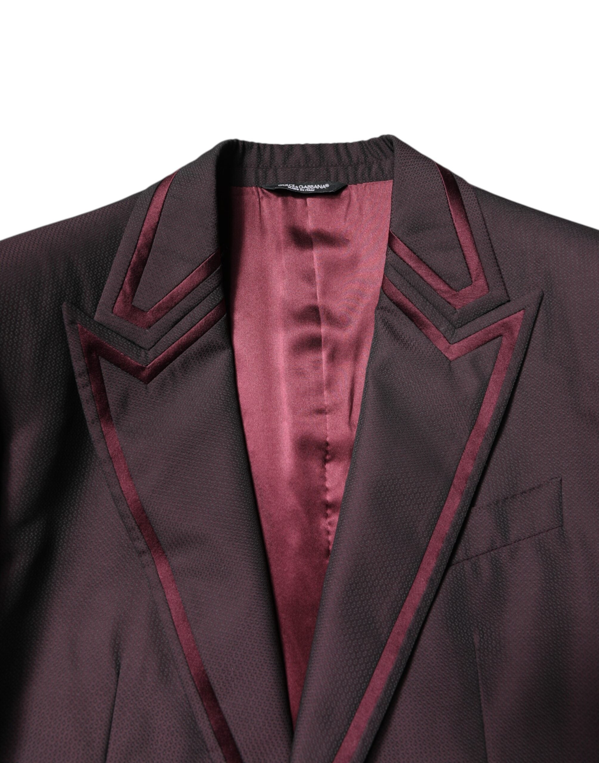 Maroon Single Breasted Formal 2 Piece Suit - ventzia