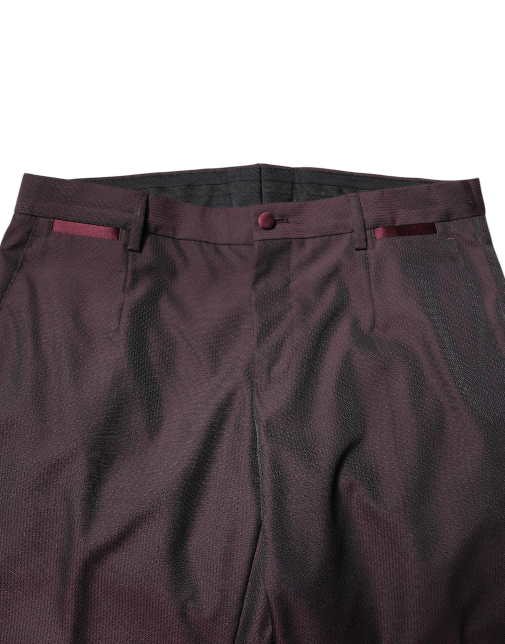 Maroon Single Breasted Formal 2 Piece Suit - ventzia
