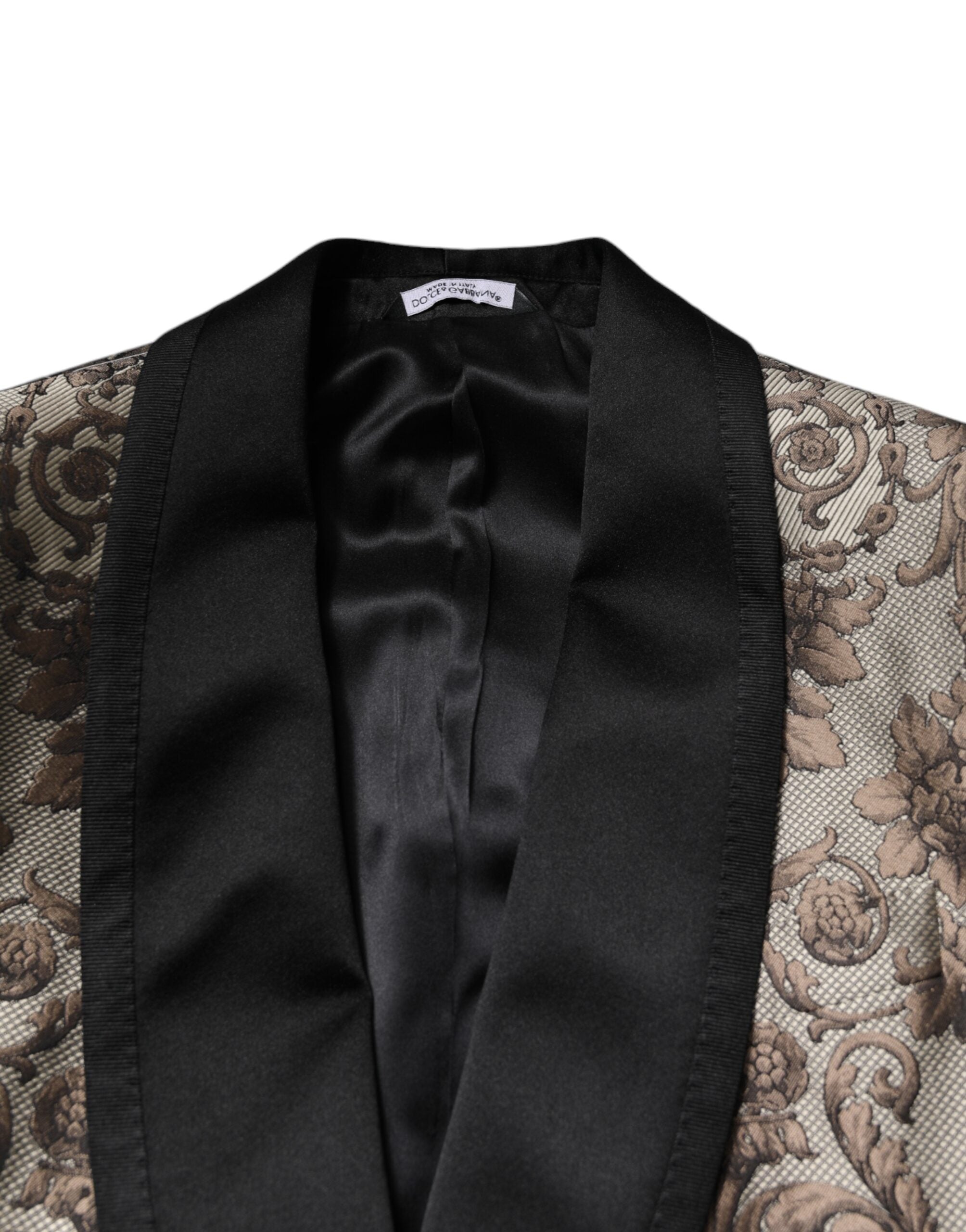 Multicolor Jacquard Single Breasted 3 Piece Suit - ventzia