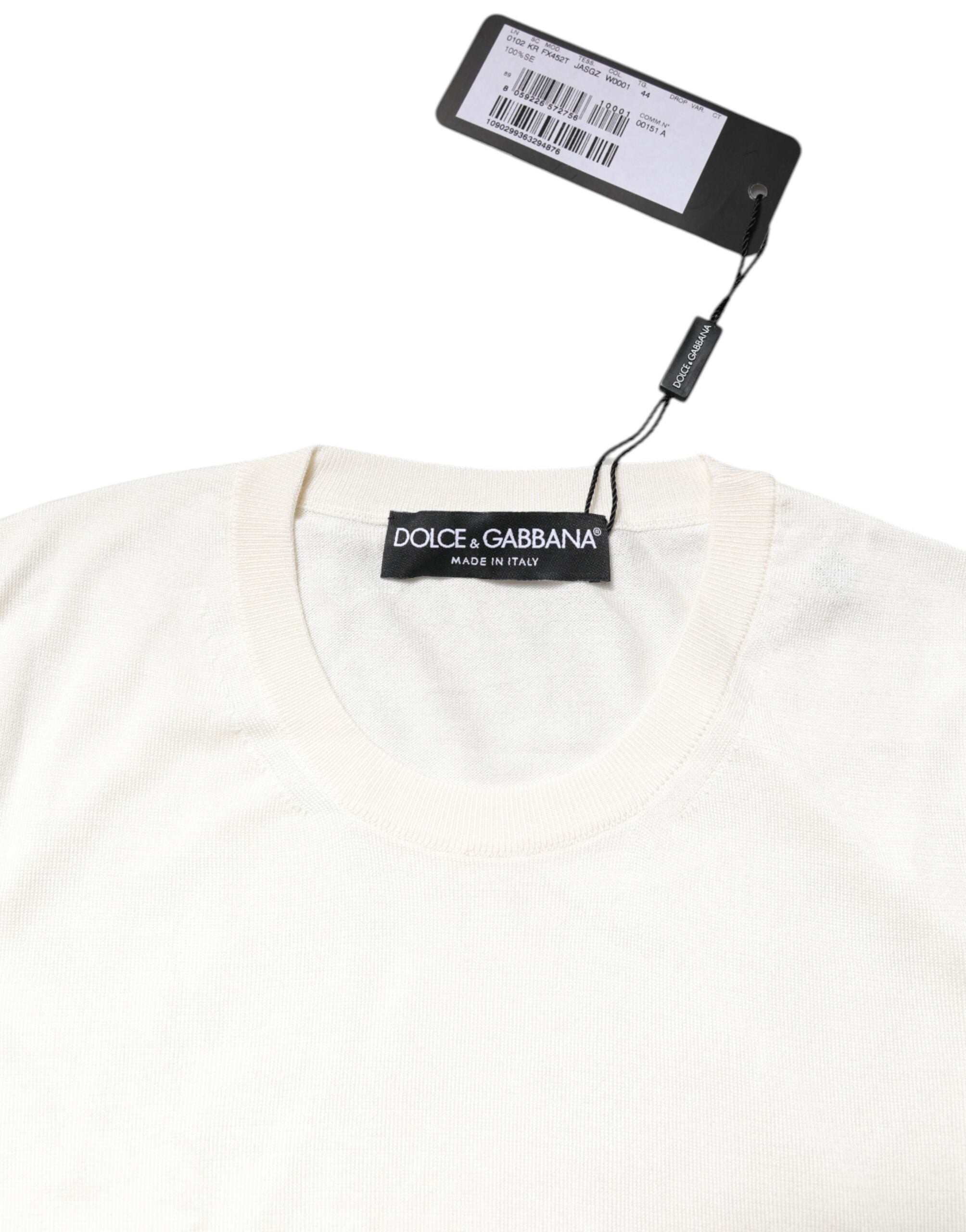 White Silk Round Neck Sleeveless Tank Top - ventzia