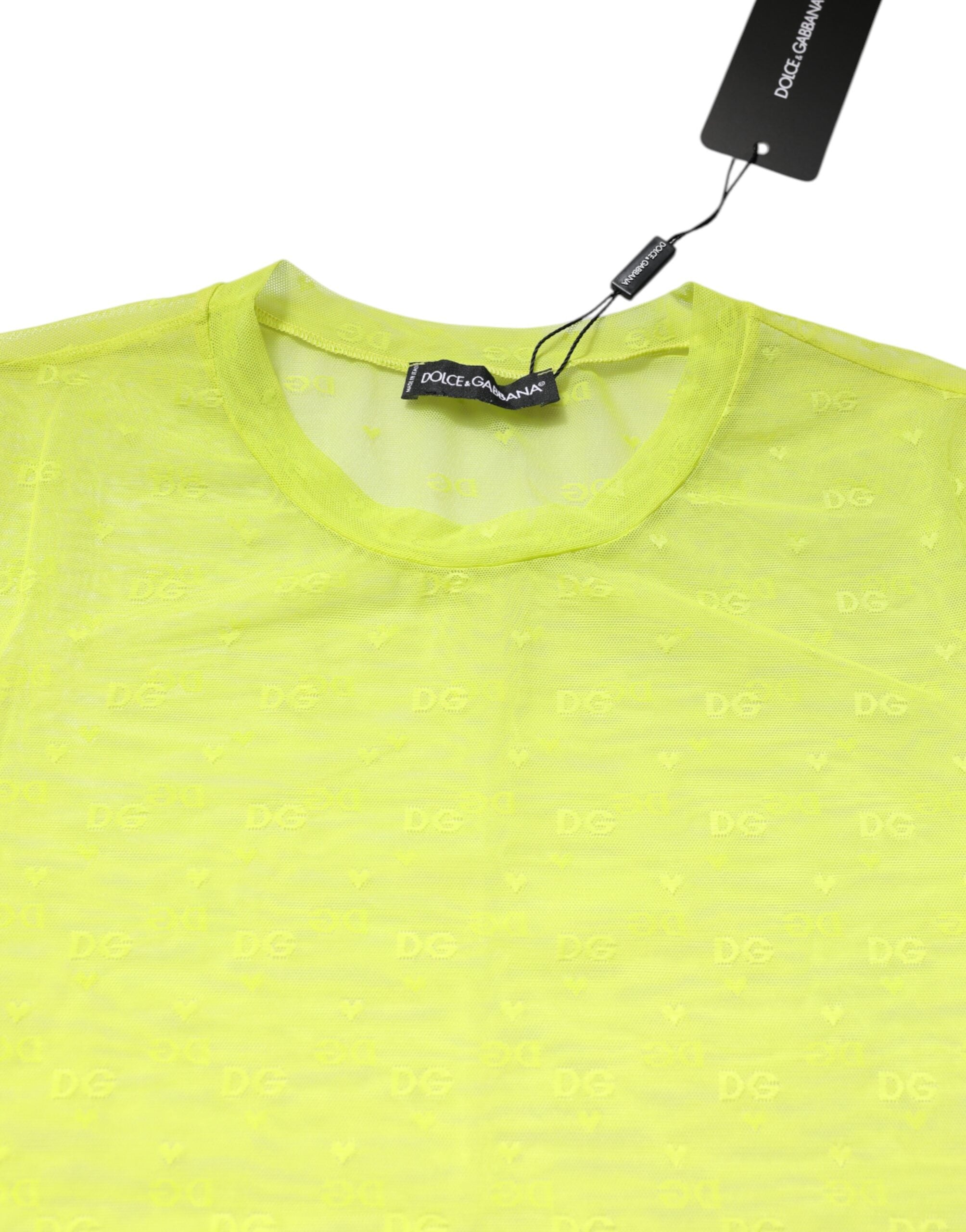 Green Nylon See Through Women Short Sleeves Top - ventzia