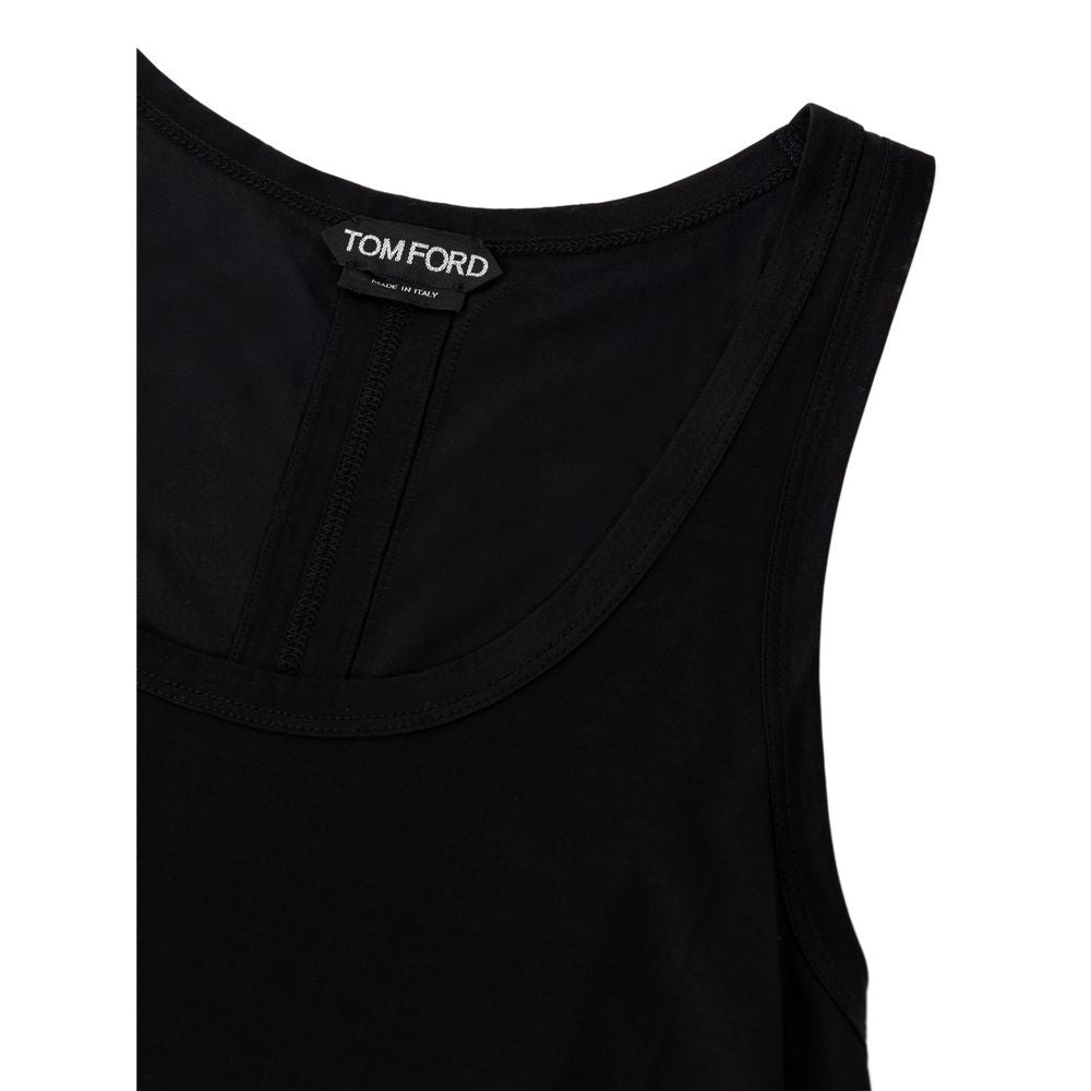 Black Silk Tank Top - ventzia
