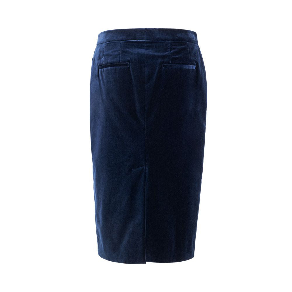 Blue Cotton Skirt - ventzia