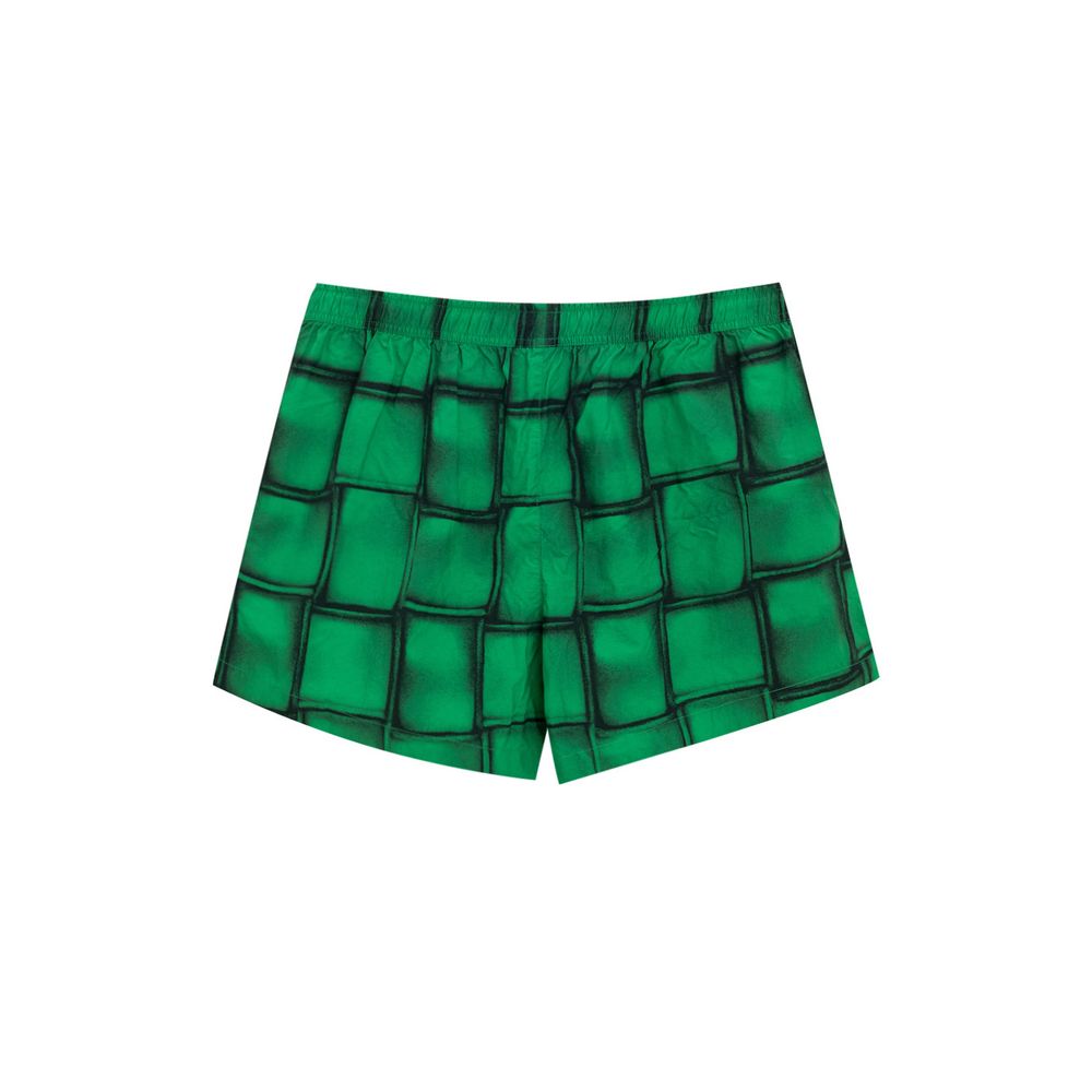 Green Polyamide Swim Short - ventzia