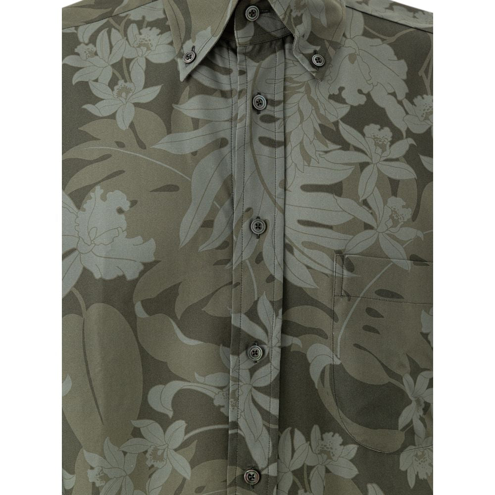 Green Lyocell Shirt - ventzia