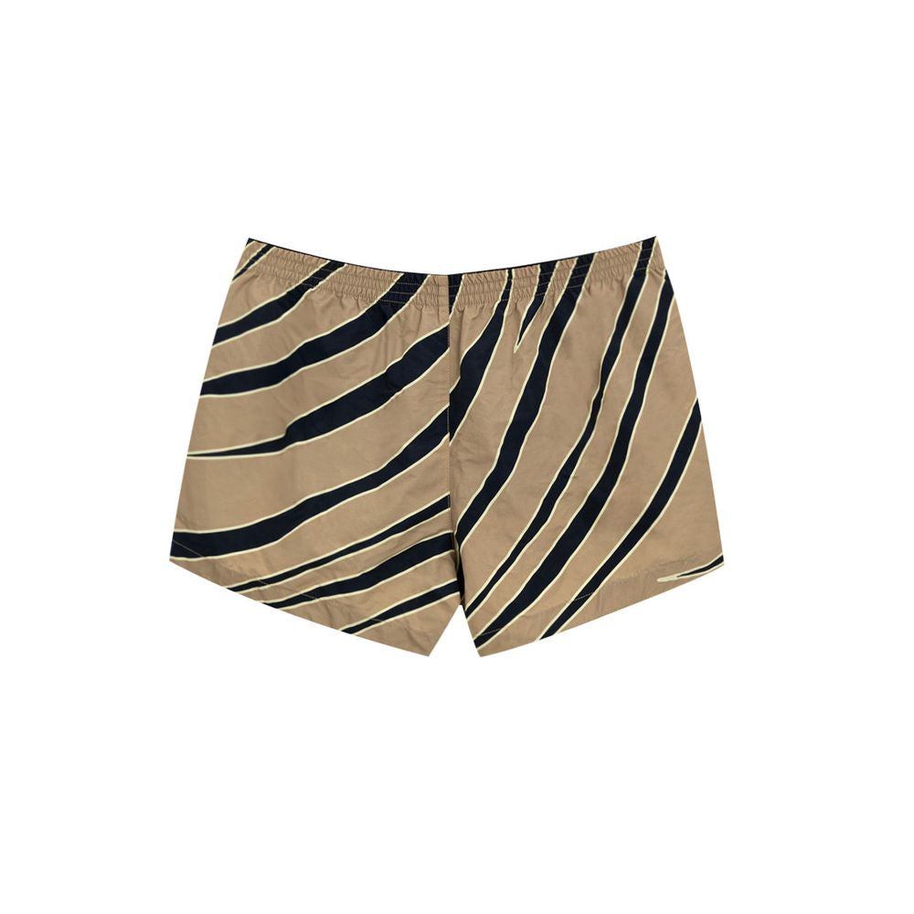 Beige Polyamide Swim Short - ventzia