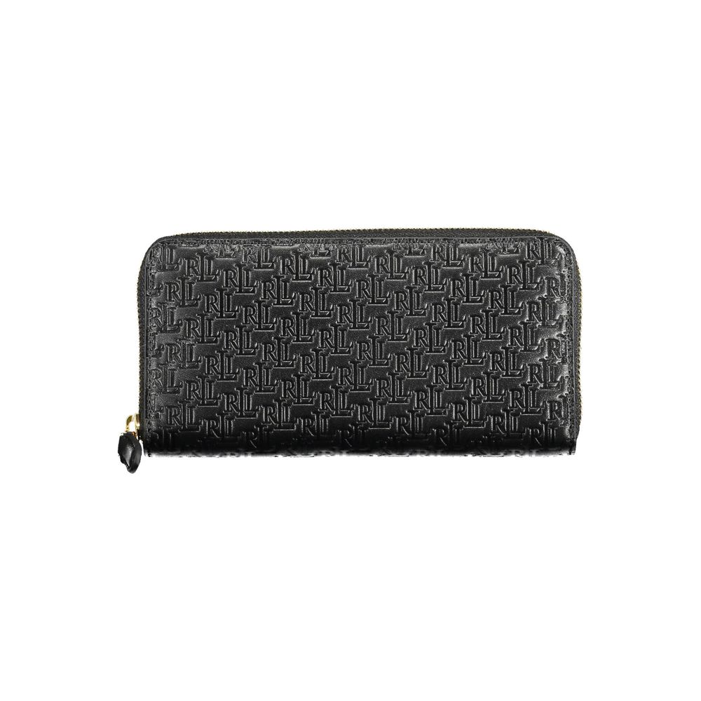 Black Leather Women Wallet - ventzia