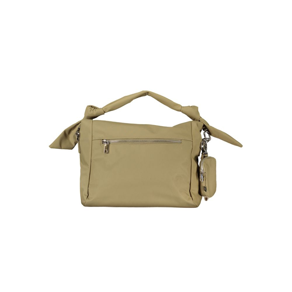 Green Polyester Handbag - ventzia
