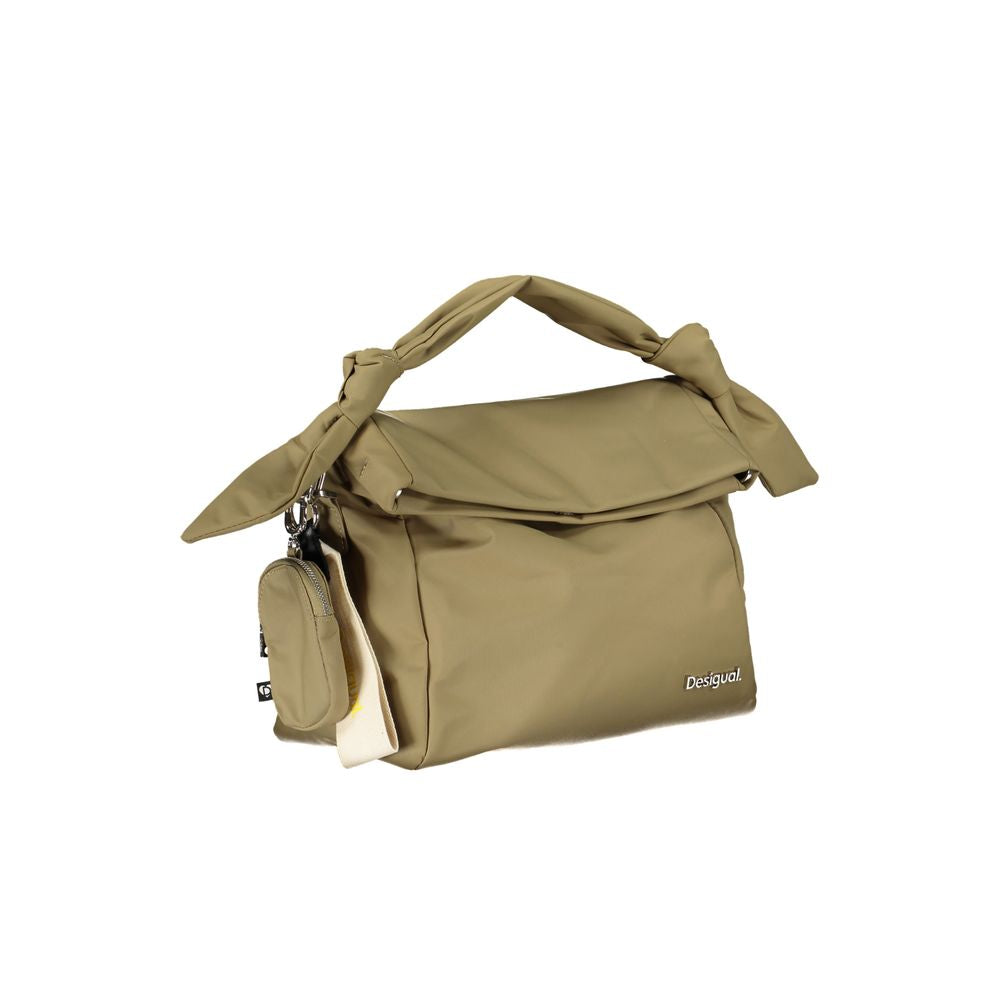 Green Polyester Handbag - ventzia