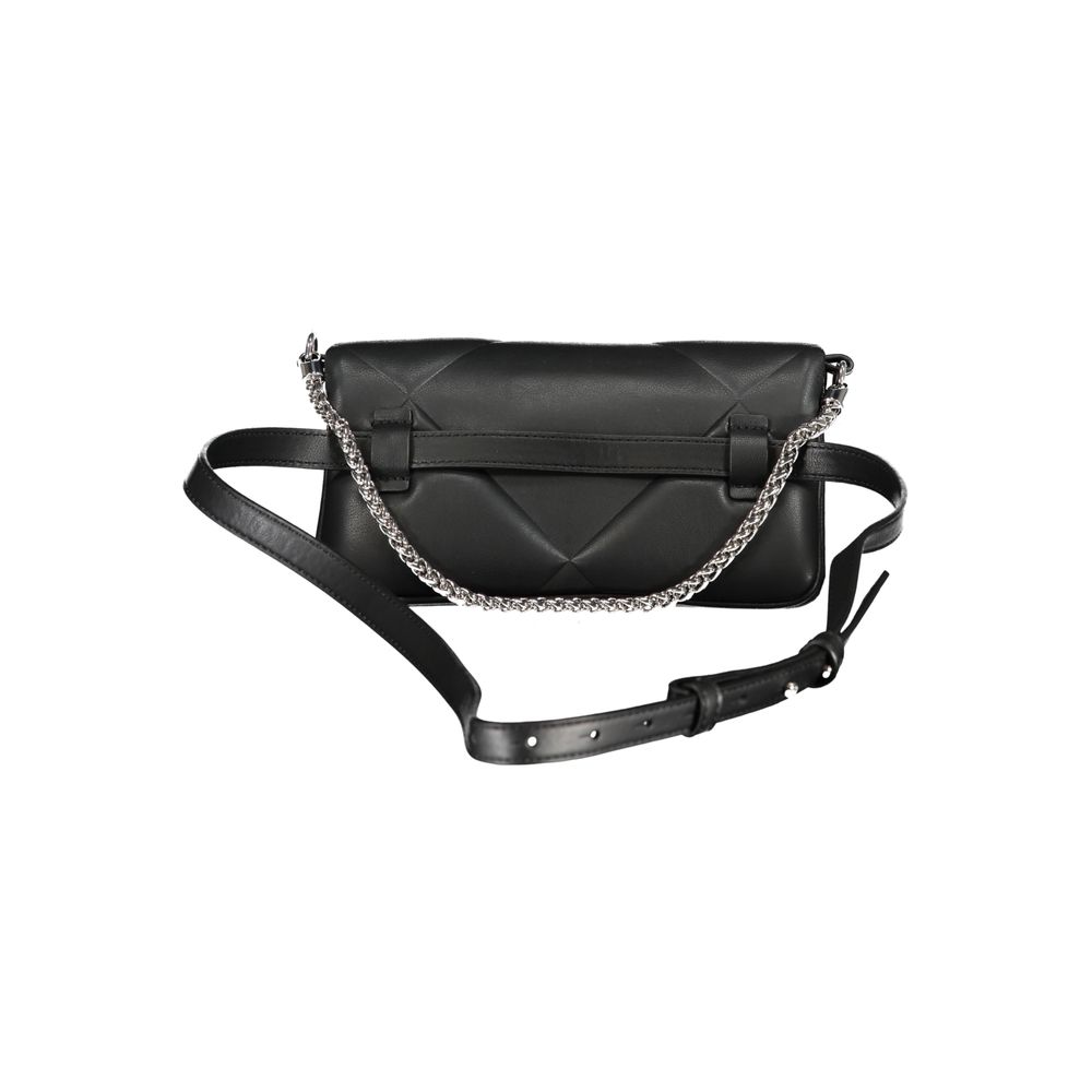 Black Polyester Women Handbag - ventzia