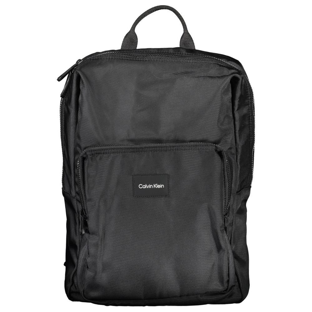 Nero Polyester Men Backpack - ventzia