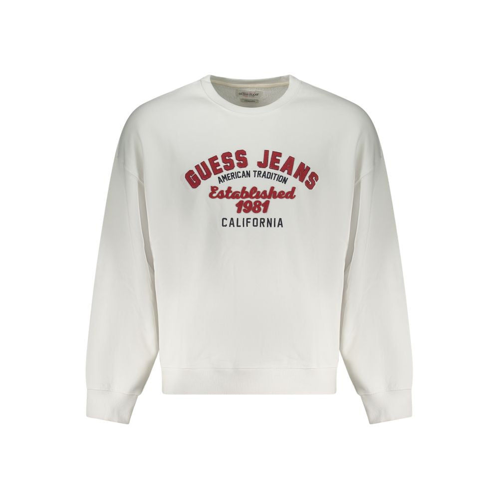 White Cotton Men's Sweatshirt - ventzia