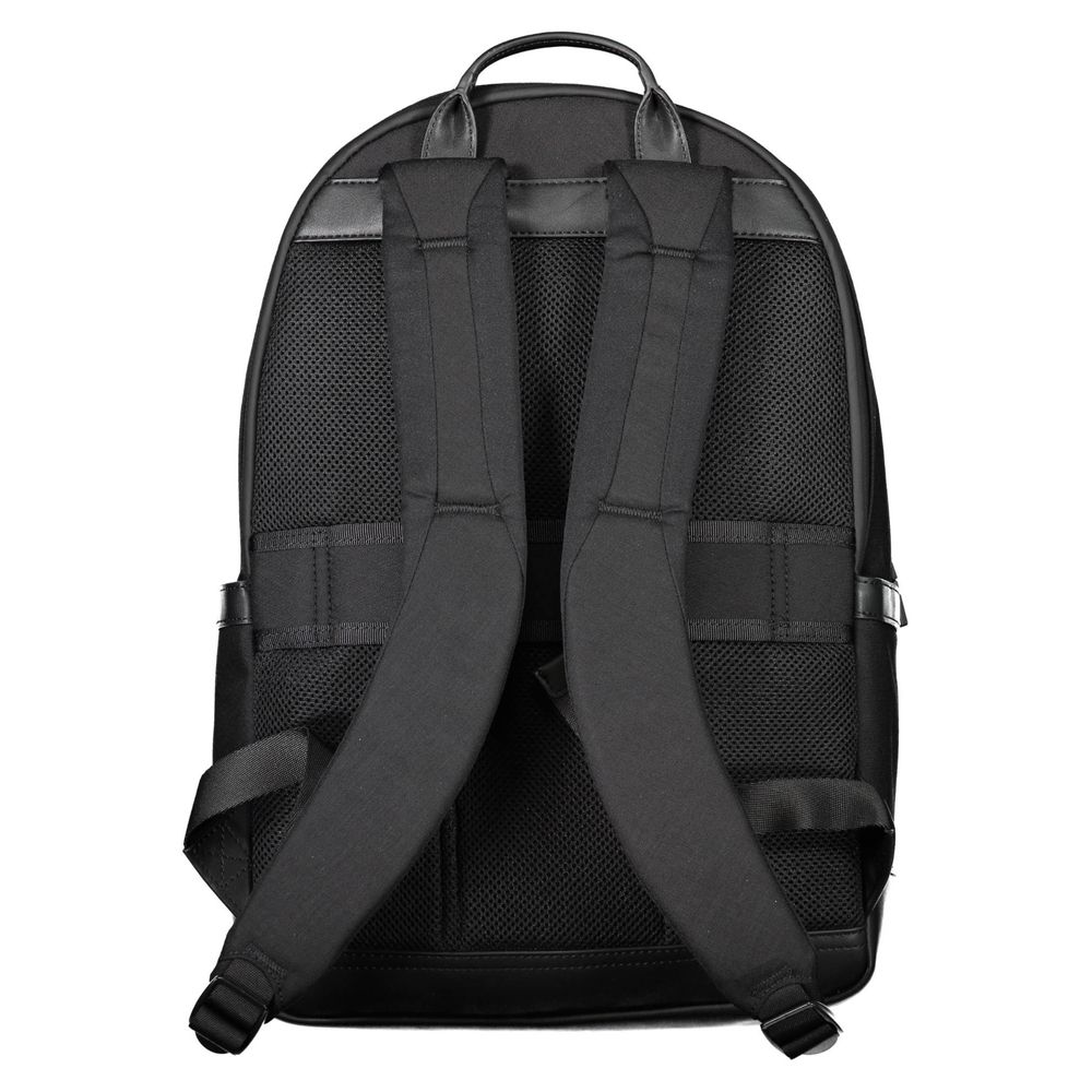 Black Nylon Men Backpack - ventzia